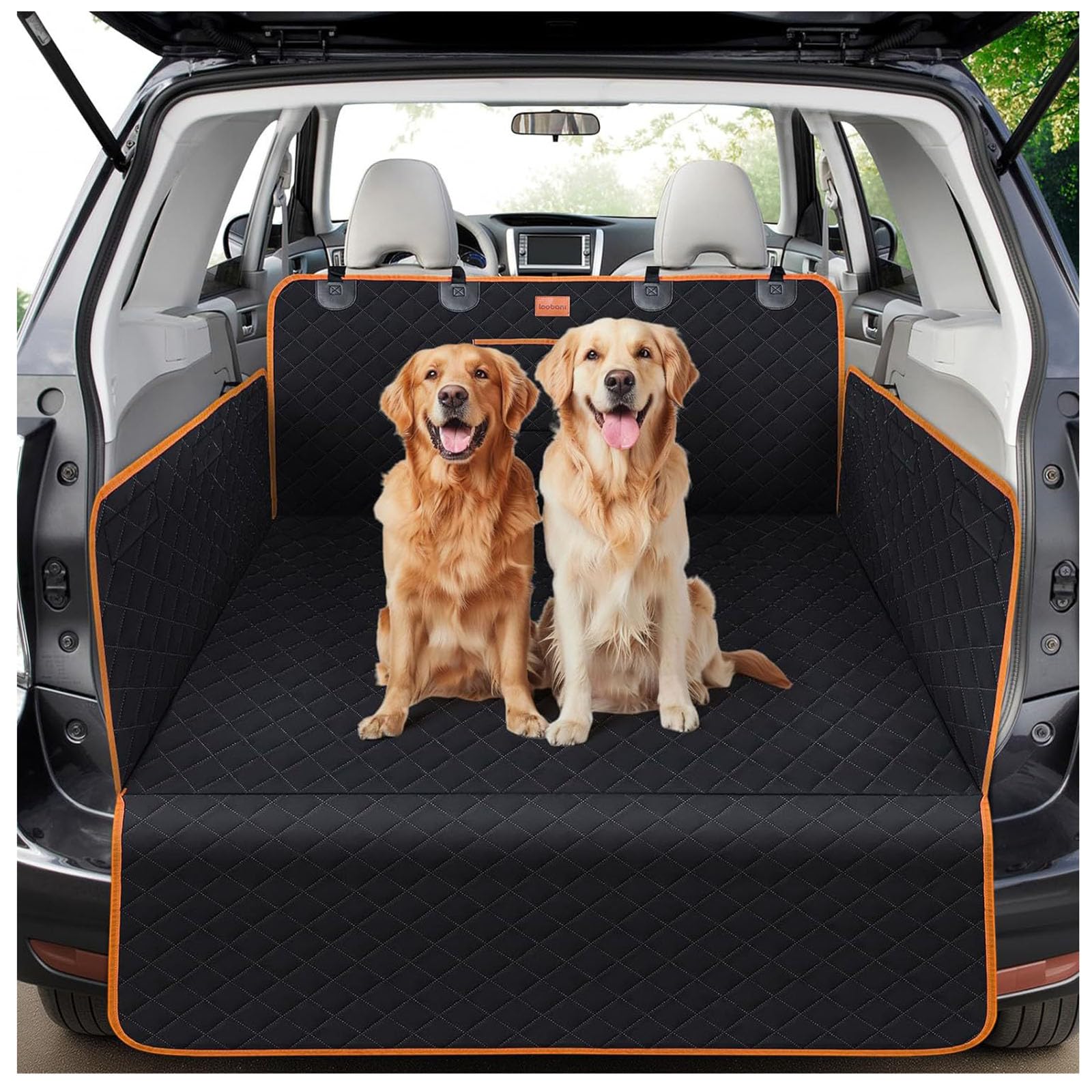 QVEDJUVXZ Car Boot Cover for Dogs, for BMW Serie X E83 X3 F25 X3 M40i G01 X3 G01 X3 Nonslip Waterproof Dog Car Seat Cover Enduring Antifouling Liner Side Protection
