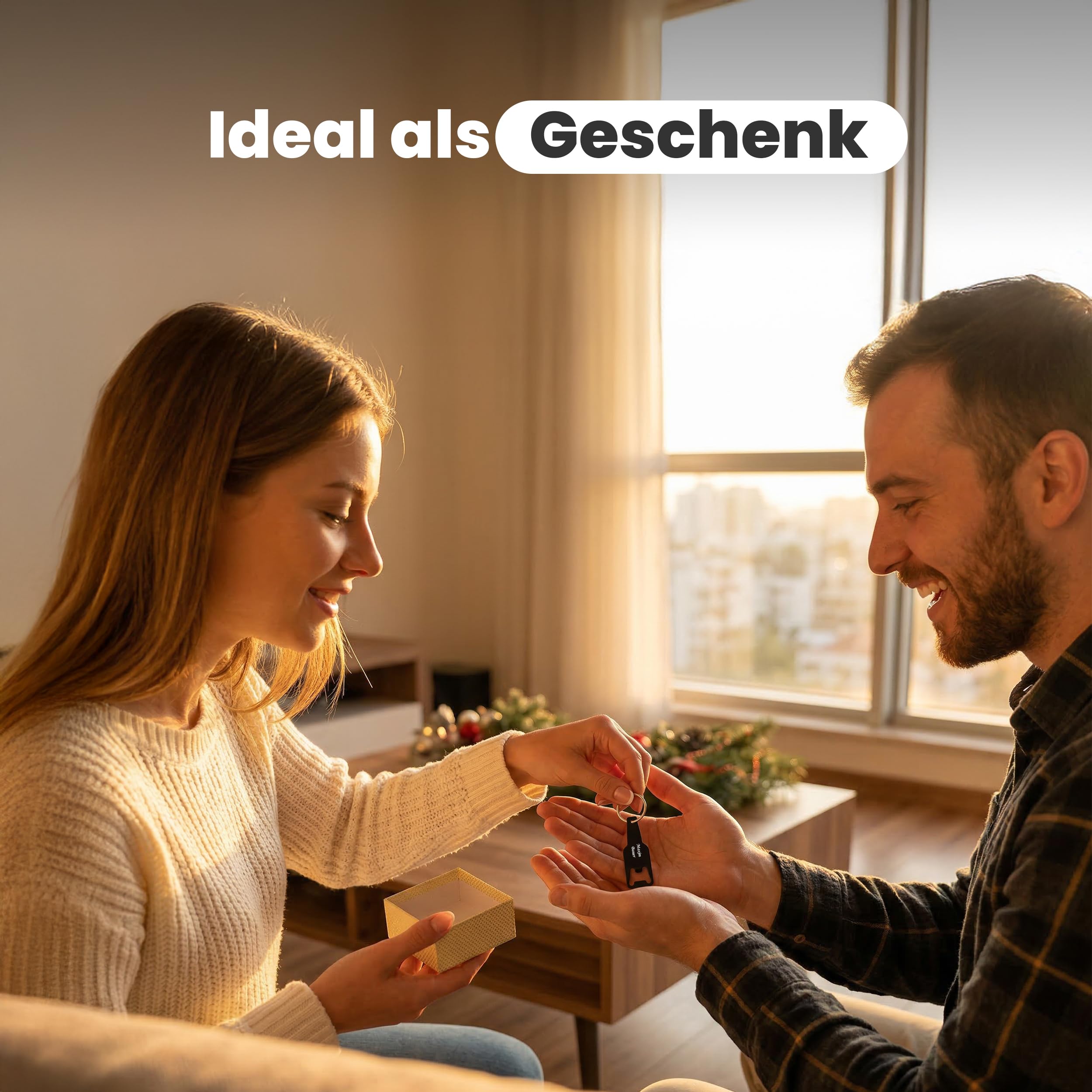 Gravurtastisch Flaschenöffner personalisiert mit Gravur - Bieröffner mit Wunschtext - Geschenk für Papa und Männer - Vatertag Hochzeit Gastgeschenk - Edelstahl (250, Blau)