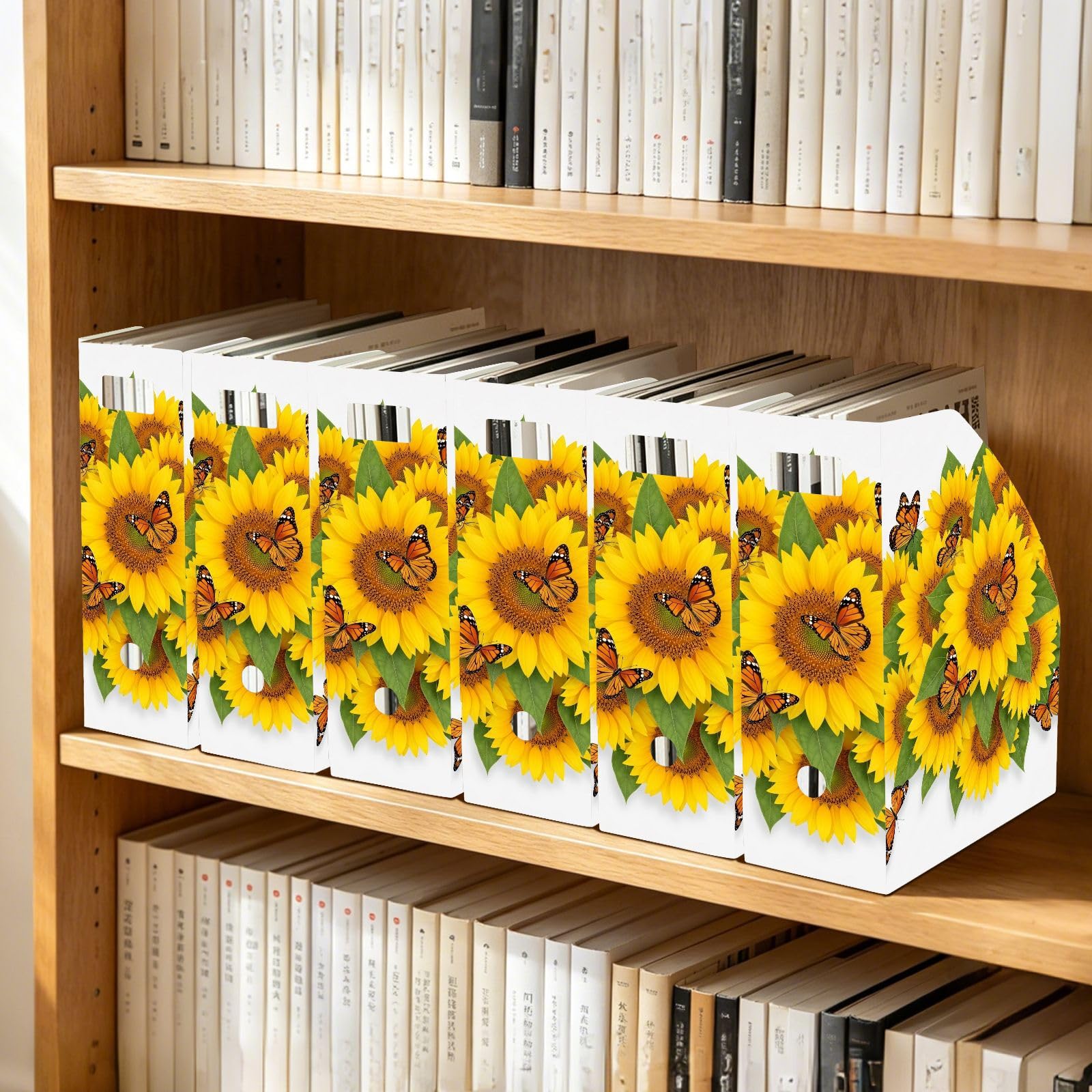 Portariviste classico bianco girasole per lettori