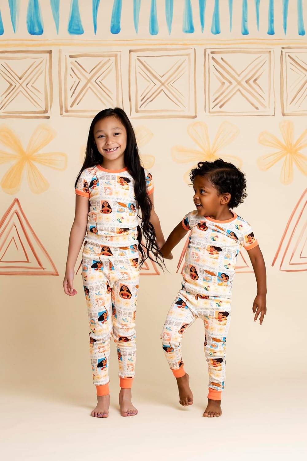 monica + andy Two Piece Short Sleeve Pajama Set, 100% Organic Kids & Toddler Clothes for Boys & Girls, Children PJs