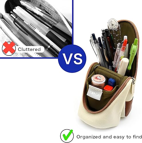 Miniatura 5 de Sonic Utlim Sma-Sta - Estuche de lona para bolígrafos y bolígrafo Pentel Infree, bolsa de maquillaje, estuche para lápices se convierte en soporte