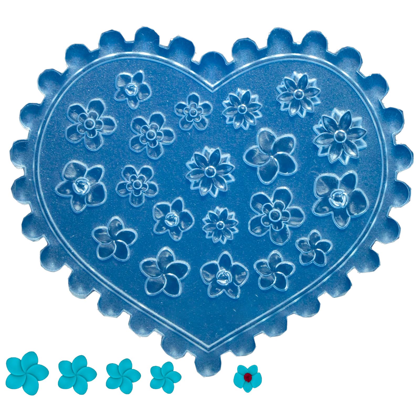 HUANGGG Silicone Nails Art Mold Accessory Molds Flower Theme 3D Nails Decorative Mold Silicone Texture for Various Nails Types