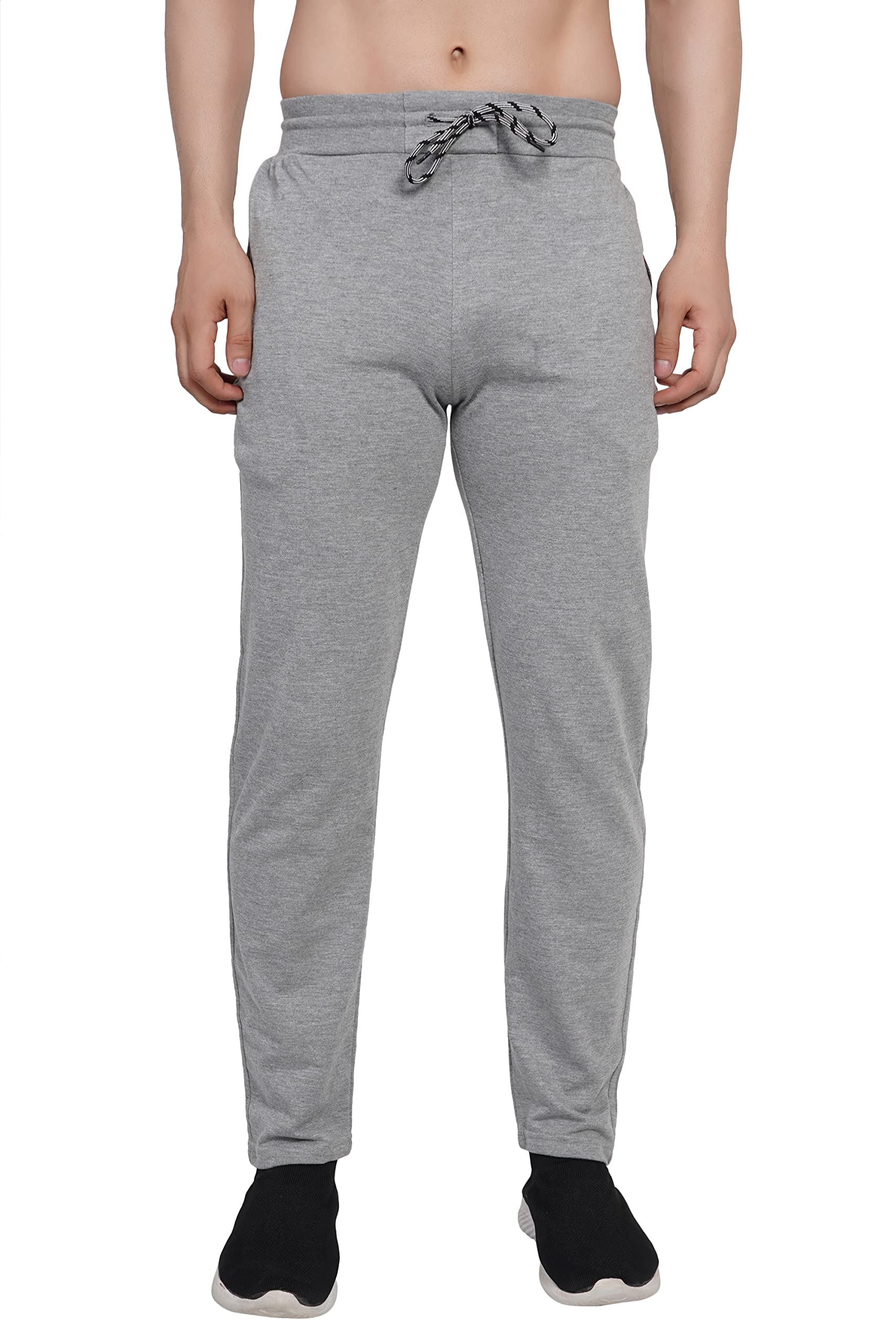 RILO Men's Regular Fit Track Pants (Size - Medium, Grey)