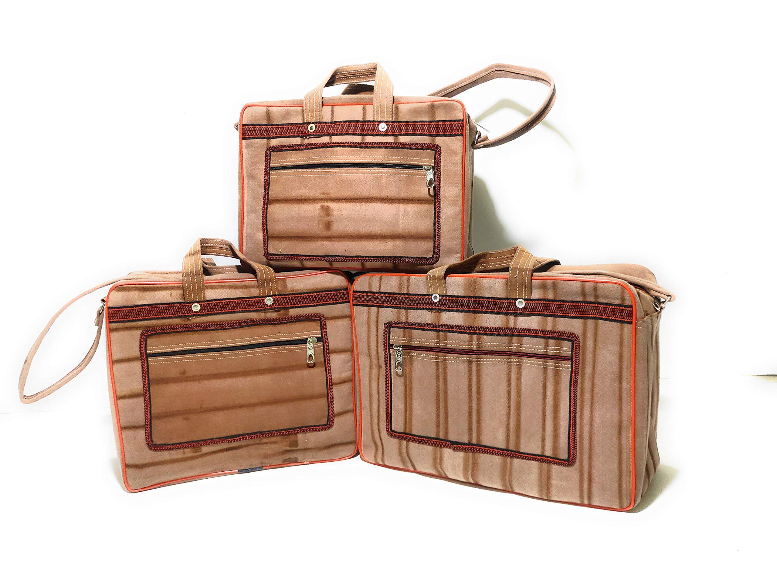 Rekha bag house Washable Multipurpose Square Mini Traveling/Luggage/Picnic/Tools Storage Bag with 1 Front Pocket and Max Durability(Set of 3)