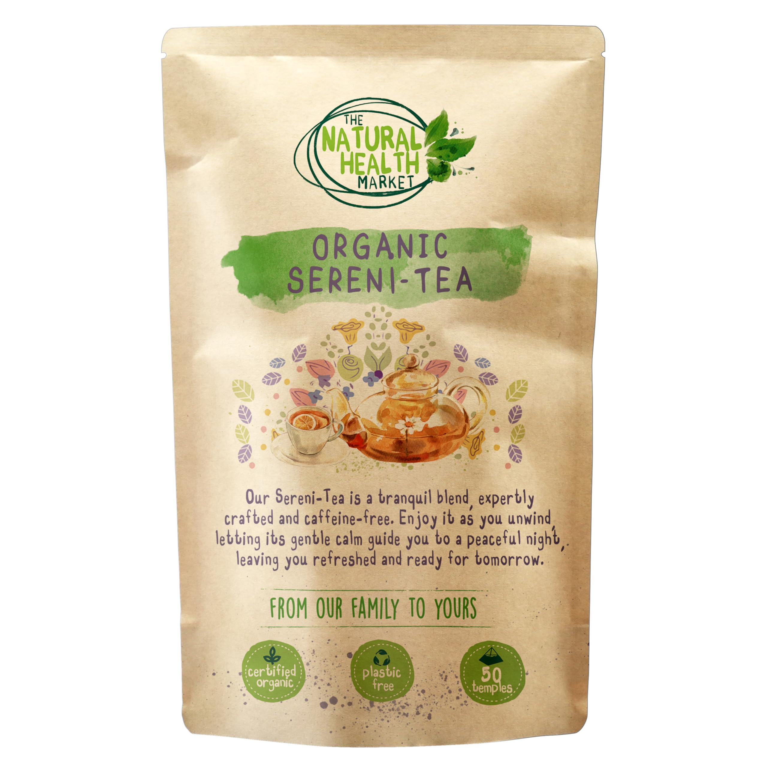 Organic Ginger Tea Bags – Strong Pure Ginger Root Herbal Tea – Plastic-Free & Caffeine-Free – Soil Association Organic – 50 Compostable Tea Bags – The Natural Health Market — view 21