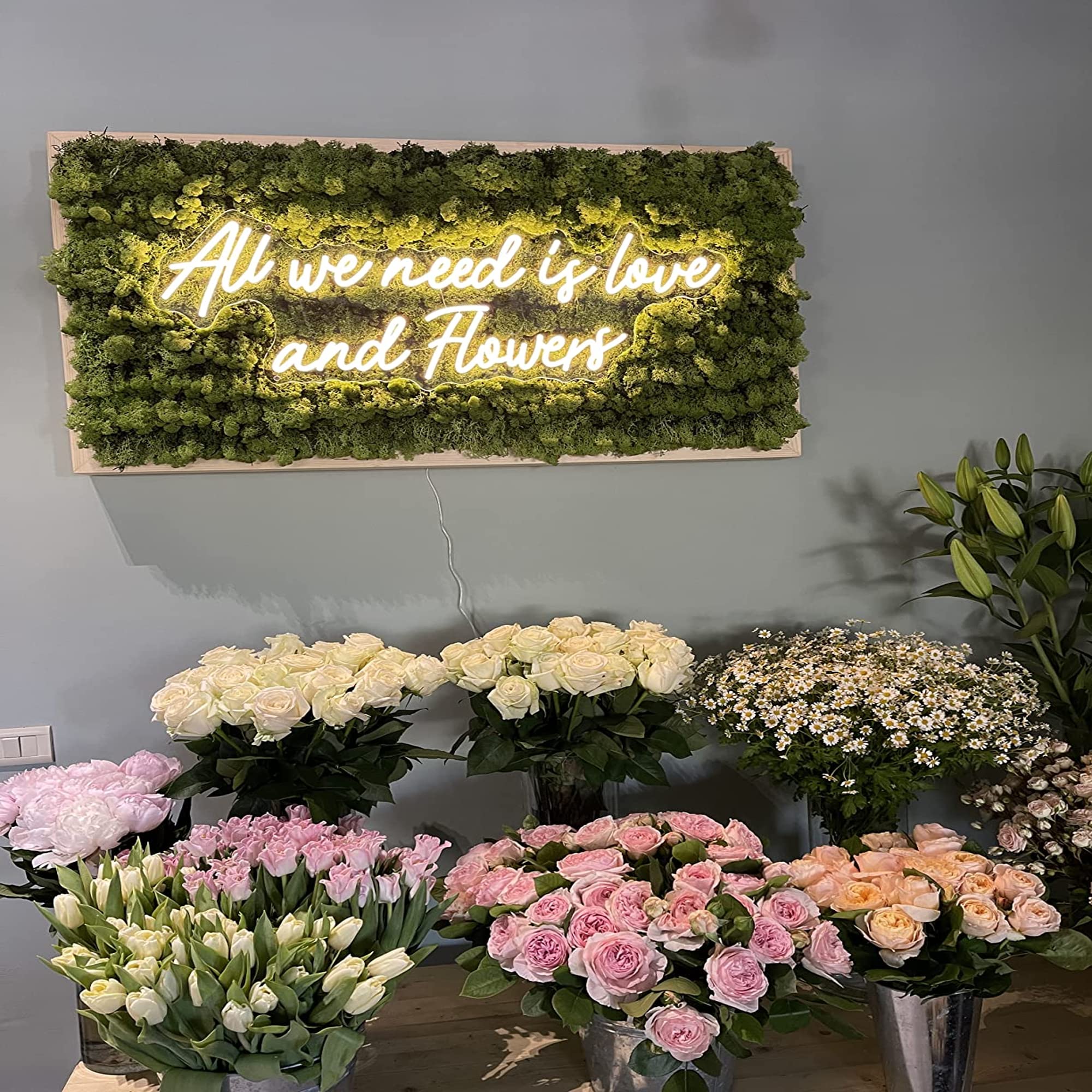 Insegne luminose al neon,Scritte al neon a LED personalizzata, Insegna Luminosa da Parete Personalizzabili per la Decorazione Della Parete Della Camera da Letto(1-3 riga di testo, 40-140cm)
