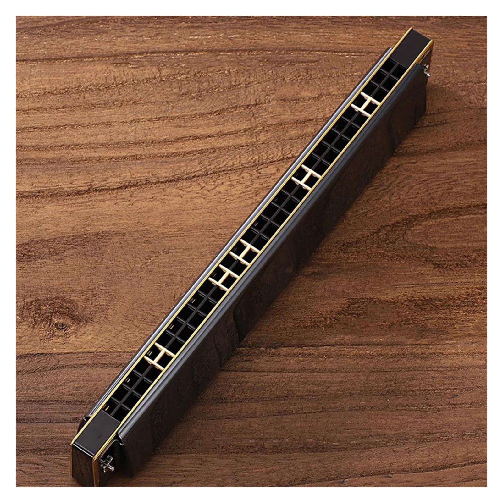 Armonica Professionale A 28 Fori In Chiave Do Bronzo Fosforoso Set Per Principianti Strumento A Fiato armonica Strumento Professionale(Black)