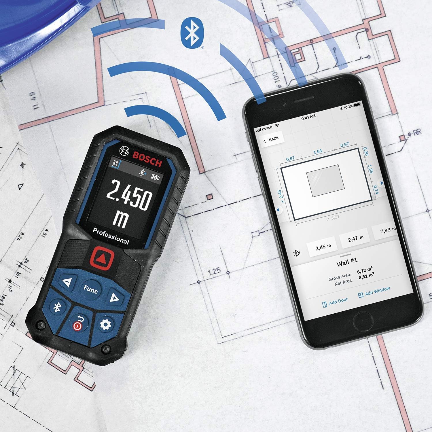 Review of Bosch Professional Laser Measure GLM 50-27 C (Range: up to 50m, Robust, IP65, Data Transfer via Bluetooth, 2x AA Batteries, Hand Strap, Pouch)