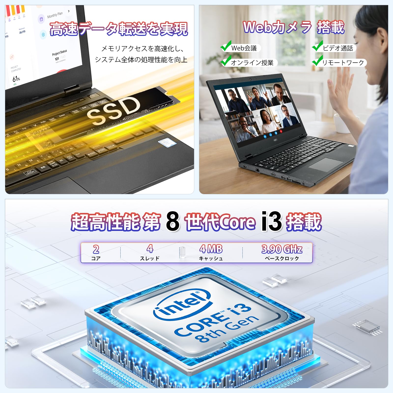 Amazon.co.jp: 【整備済み品】ノートパソコン 中古 VKL21 15.6型 第8