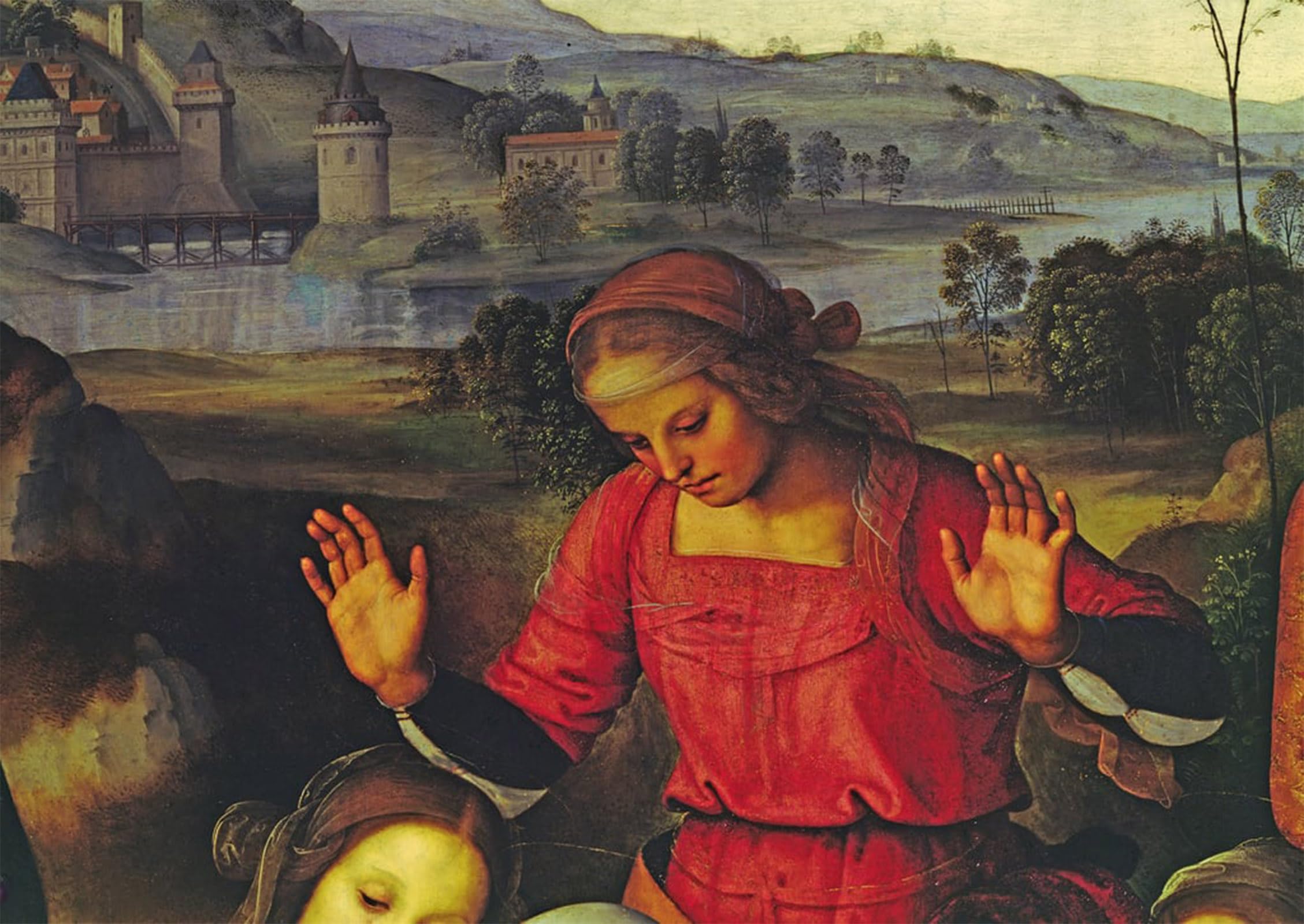 Artxlxxbn No Frame Famous Painting Canvas Artwork Graffiti Print The Lamentation Of Christ By Pietro Perugino Portrait Canvas Image For Home Decor 60X90cm