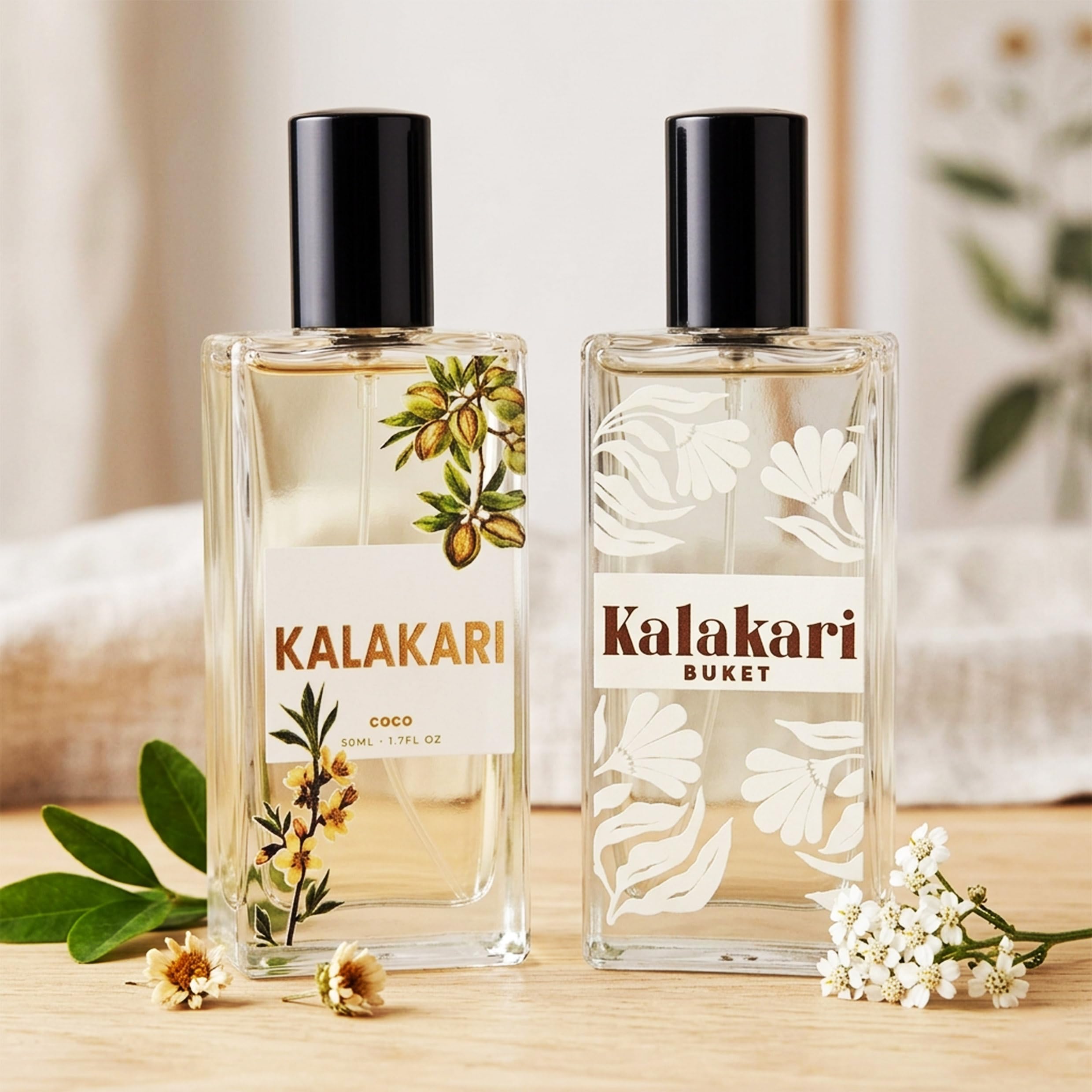 Buket + Coco Kalakari Perfume Combo for Women (2 x 50ml) | Long Lasting Floral & Sweet Fragrance Set | Fresh Flower Bouquet & Warm Cocoa Notes | Daily Wear Premium Perfume Gift Set for Women-image-39