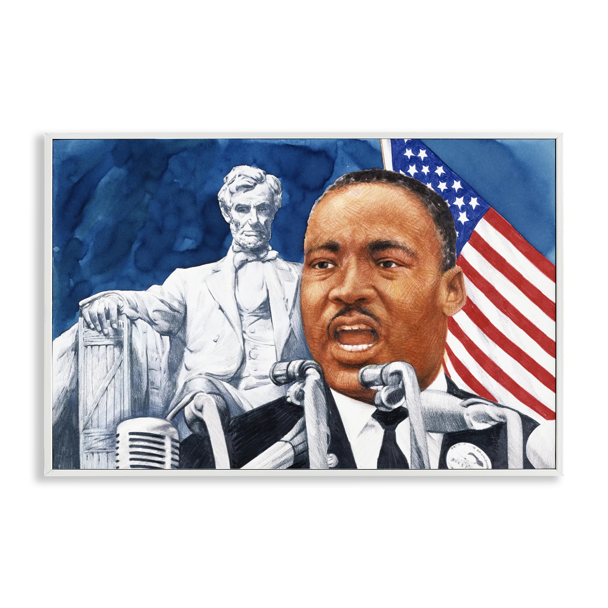 '1960s American Speech Portrait'| Framed Giclee Art