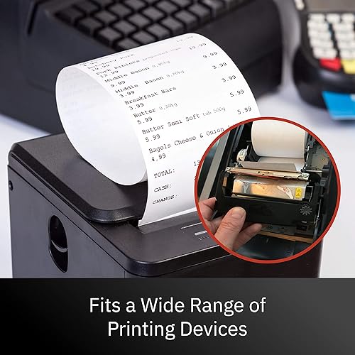 Miniatura 5 de ERC-303438 Cartucho de cinta de tinta para impresora negrorojo para transacciones de punto de venta (paquete de 6)