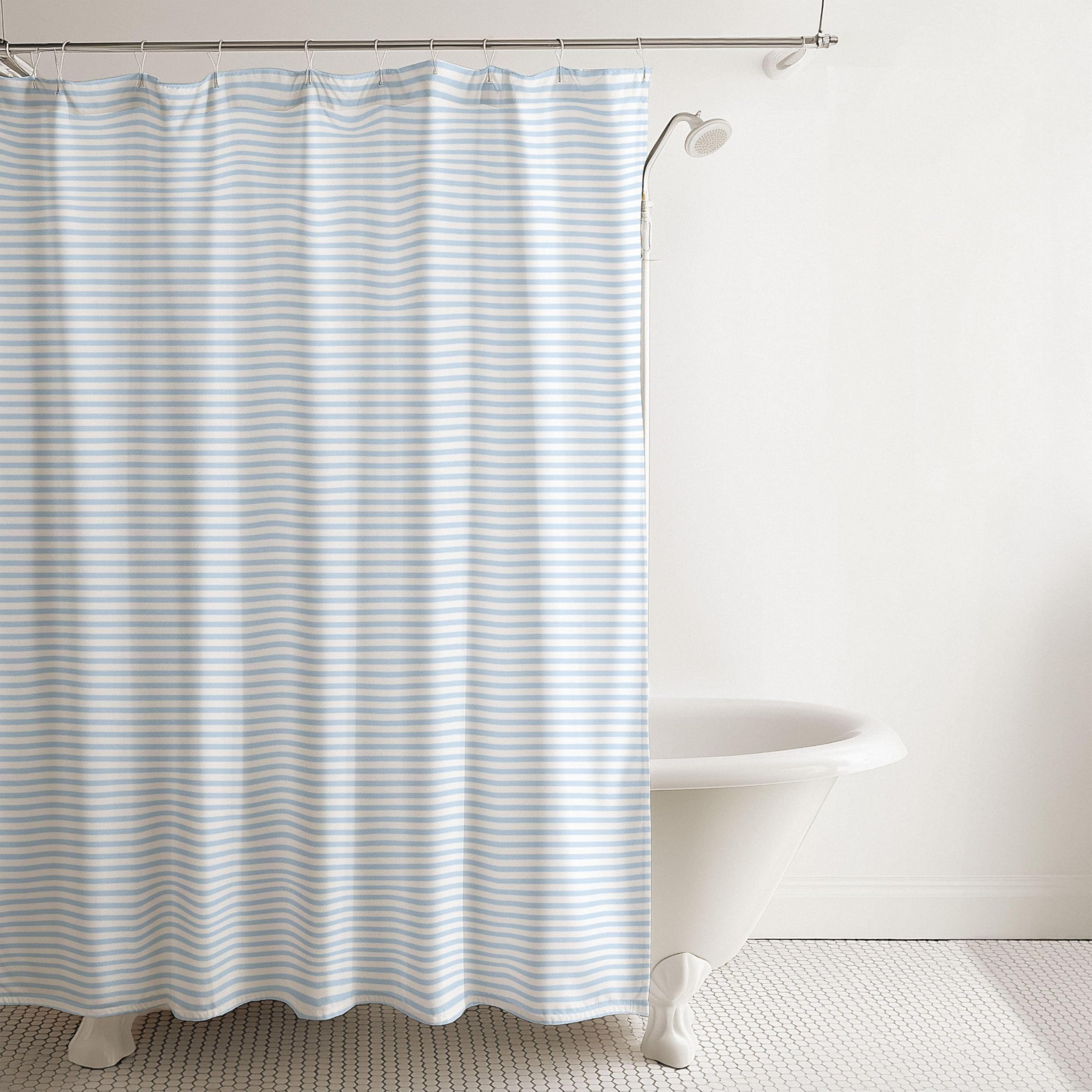 Rideau de douche 200 x 220 cm imperméable et anti-éclaboussures gris