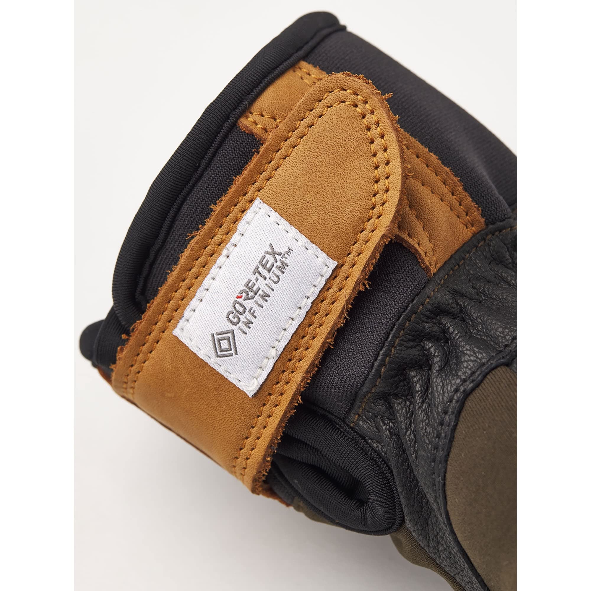 HESTRA Ergo Grip Active Wool Terry Oliv, Gore-Tex Fingerhandschuh, Größe 10 - Farbe Dark Forest - Black