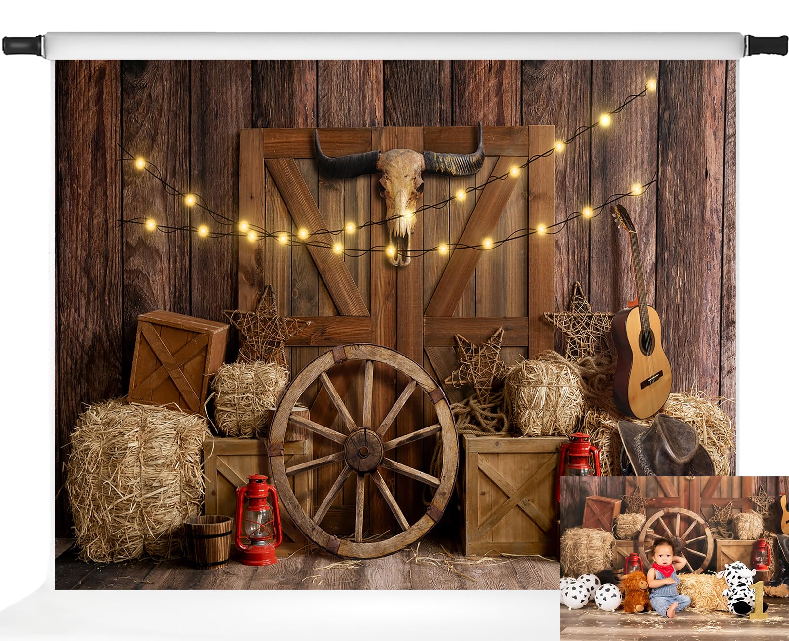 Amazon.com : Kate Western Cowboy Backdrop Western Party