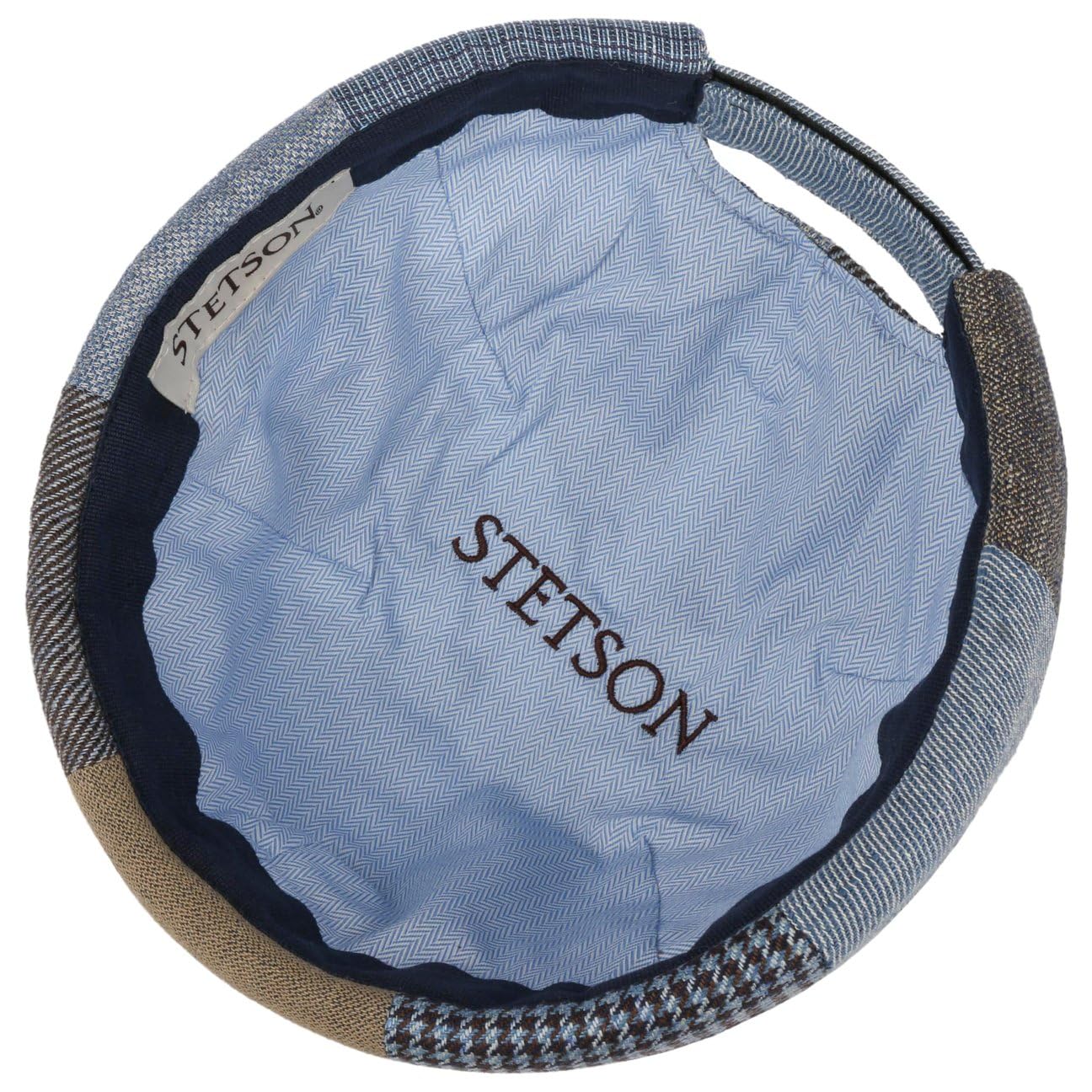 STETSON Laughlin czapka dokerka patchwork w krate Unisex Wyprodukowano w UE Wiosna Lato