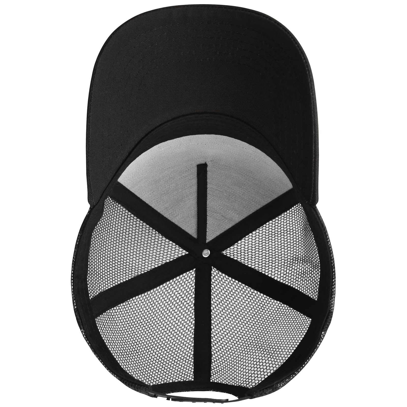 BASSDASH Cappello da camionista ricamato Patch regolabile Baseball Cap Mesh Back Cappello da pesca