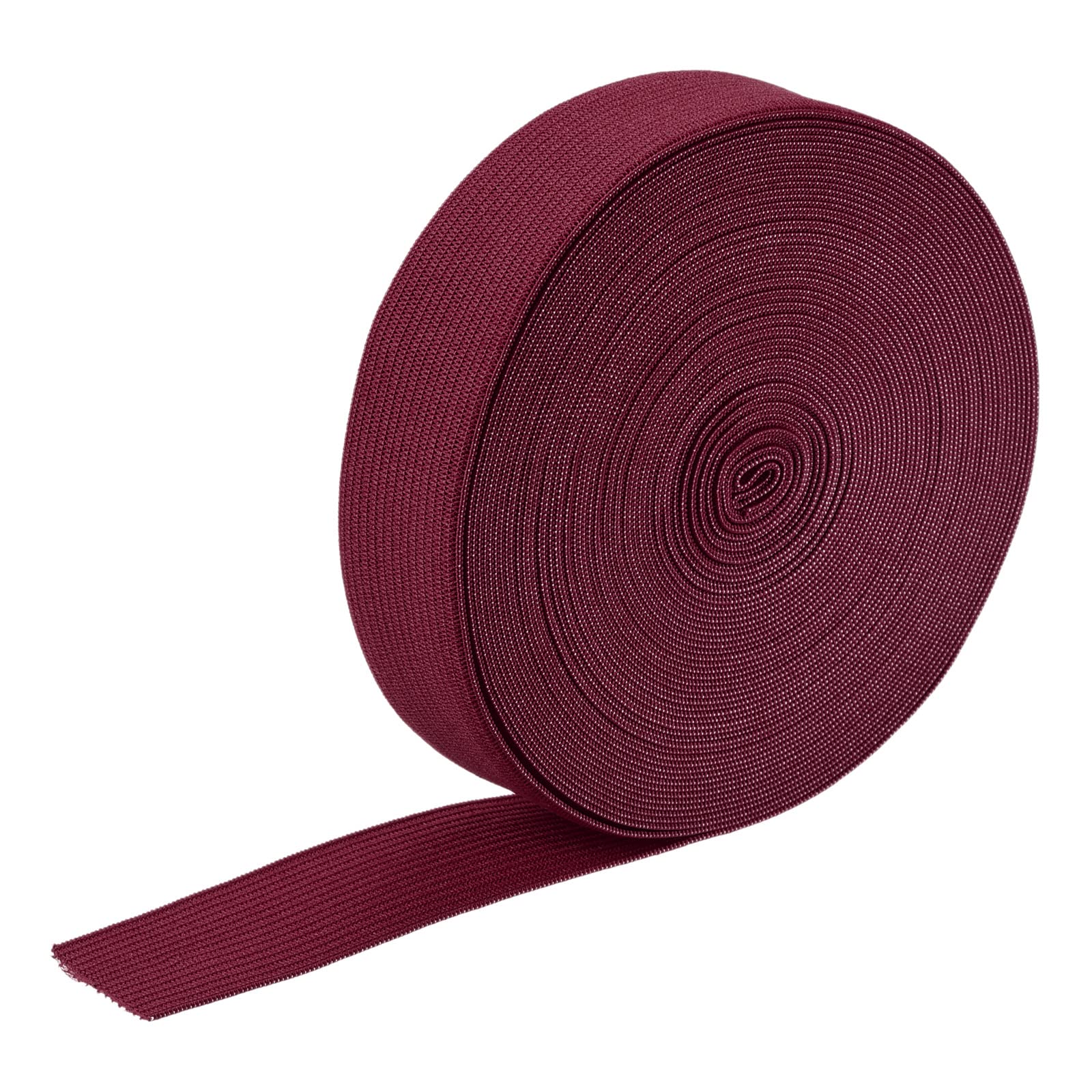 MECCANIXITY 1-Inch Wide Orange Knit Elastic Band Spool - 10 Yards, High Elasticity For Sewing Waistbands, Wigs, Crafts