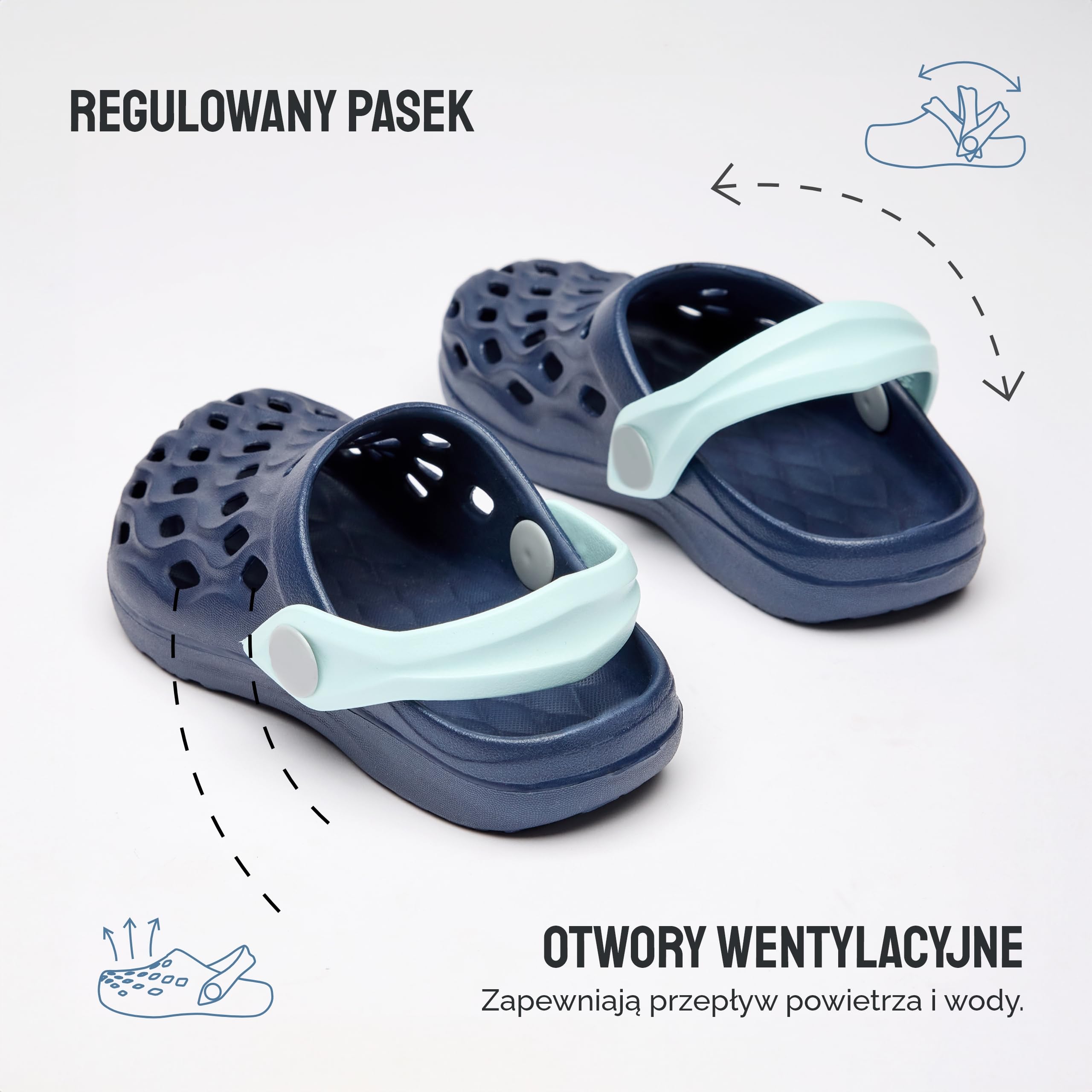 Ladeheid Dzieci Lekkie Chodaki Ogrodowe z Tworzywa EVA Buty Ogrodowe LA-CA-14