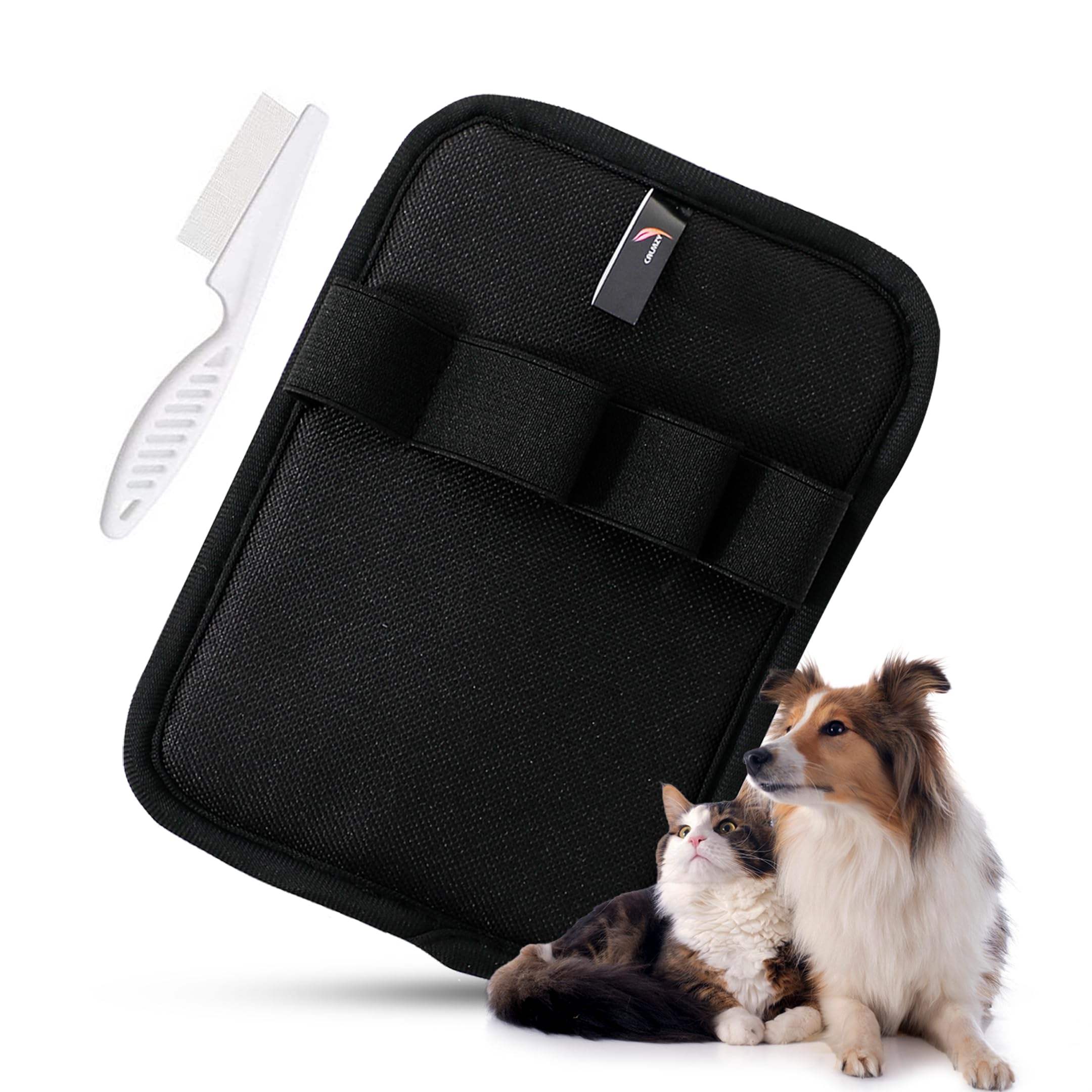 CALMZY 1 guanto elettrostatico per la rimozione dei peli di cani e gatti, per rimuovere la pelliccia di divani, tappeti, mobili, auto, biancheria da letto, facile pulizia e toelettatura, migliora le
