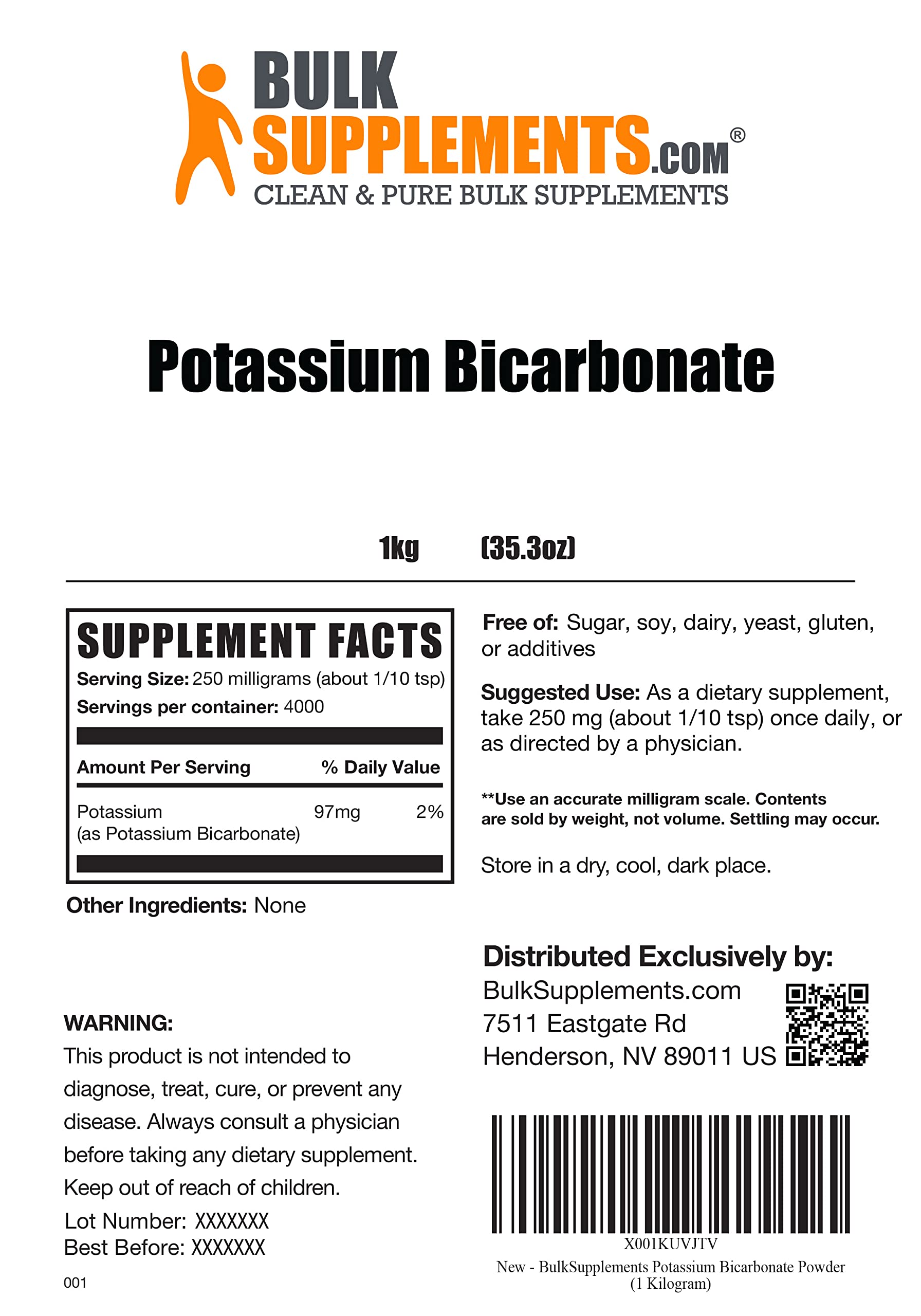 Buy Potassium Bicarbonate Powder Potassium Powder