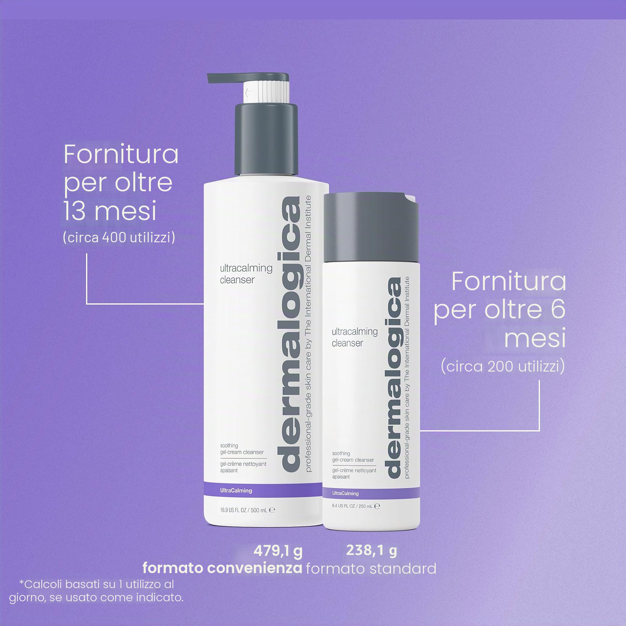 Dermalogica UltraCalming Cleanser per Pelle Sensibile 500ml | Detergente lenitivo che calma il rossore e il fastidio rinforzando la barriera cutanea.