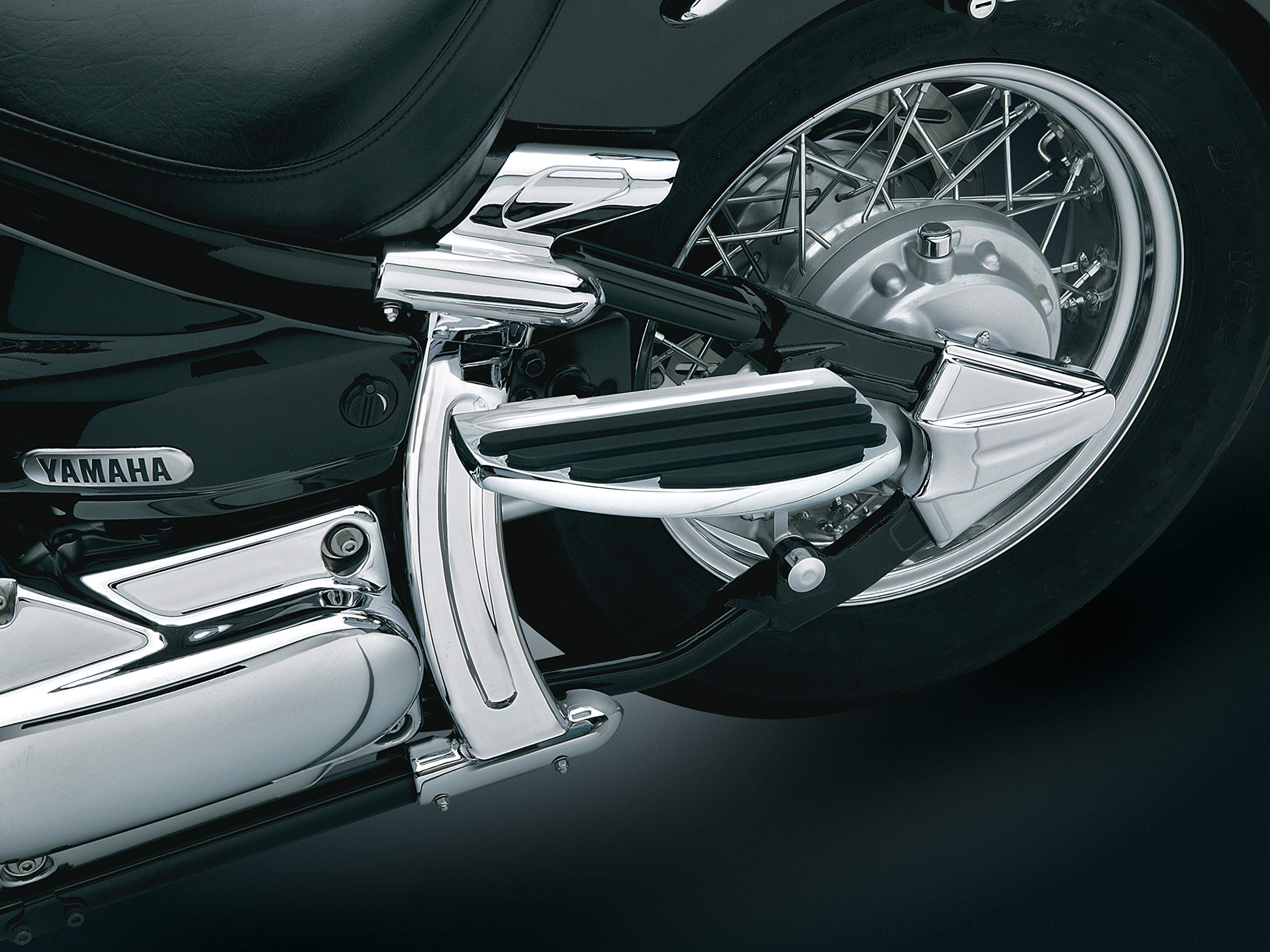 Kuryakyn Chrome Boomerang Frame Covers for Yamaha V Star 650 Models