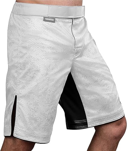 Miniatura 22 de Hayabusa Pantalones cortos Hexagonales para ejercitarse y practicar MMA. Gris,Negro -,marino,Verde,Borgoña,Blanco,https:/ www.Yaxa/dp/undefined