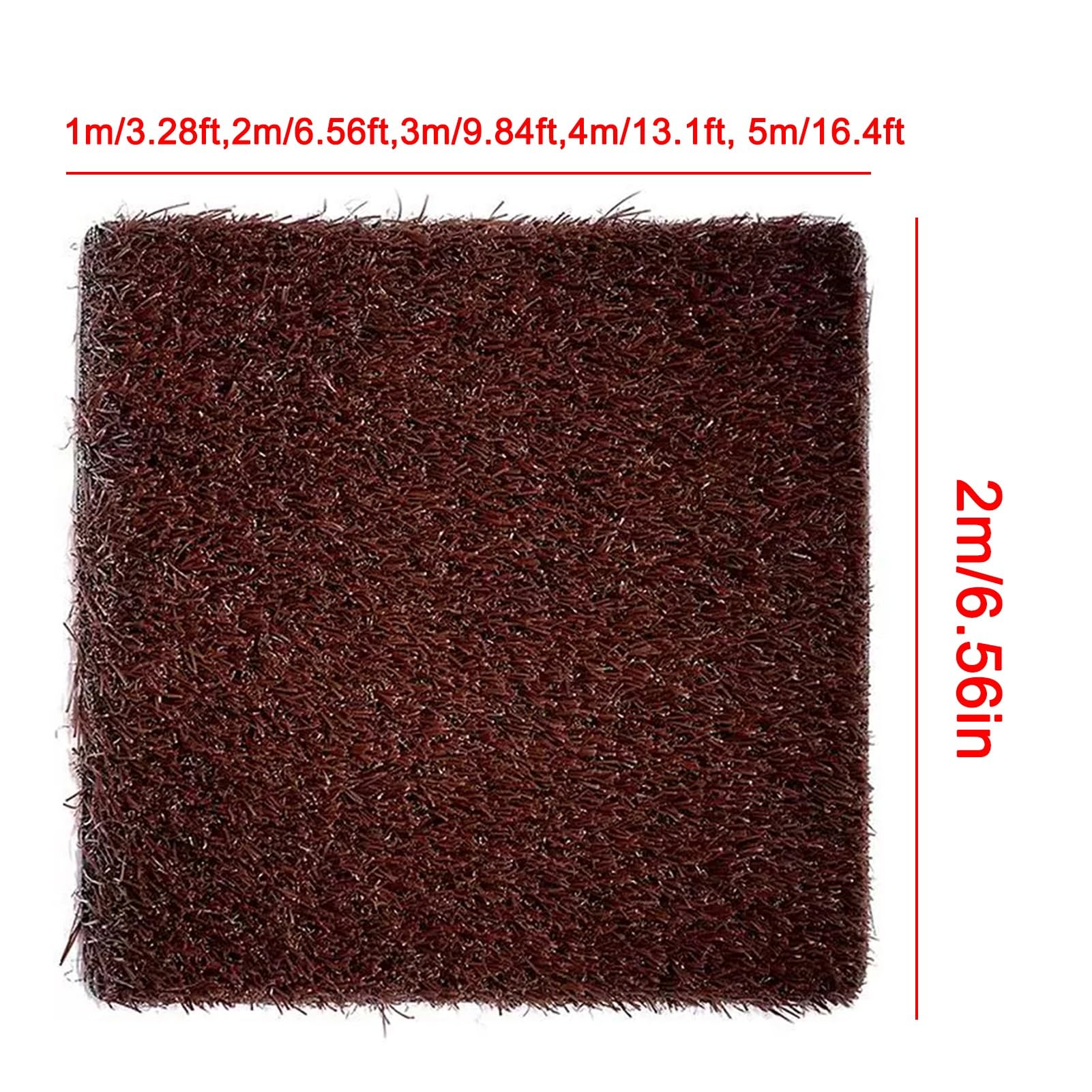 Tappeto artificiale in erba artificiale da 30 mm, tappeto artificiale con fori di drenaggio, per la decorazione del paesaggio del giardino (1,5 m / 4,92 piedi)