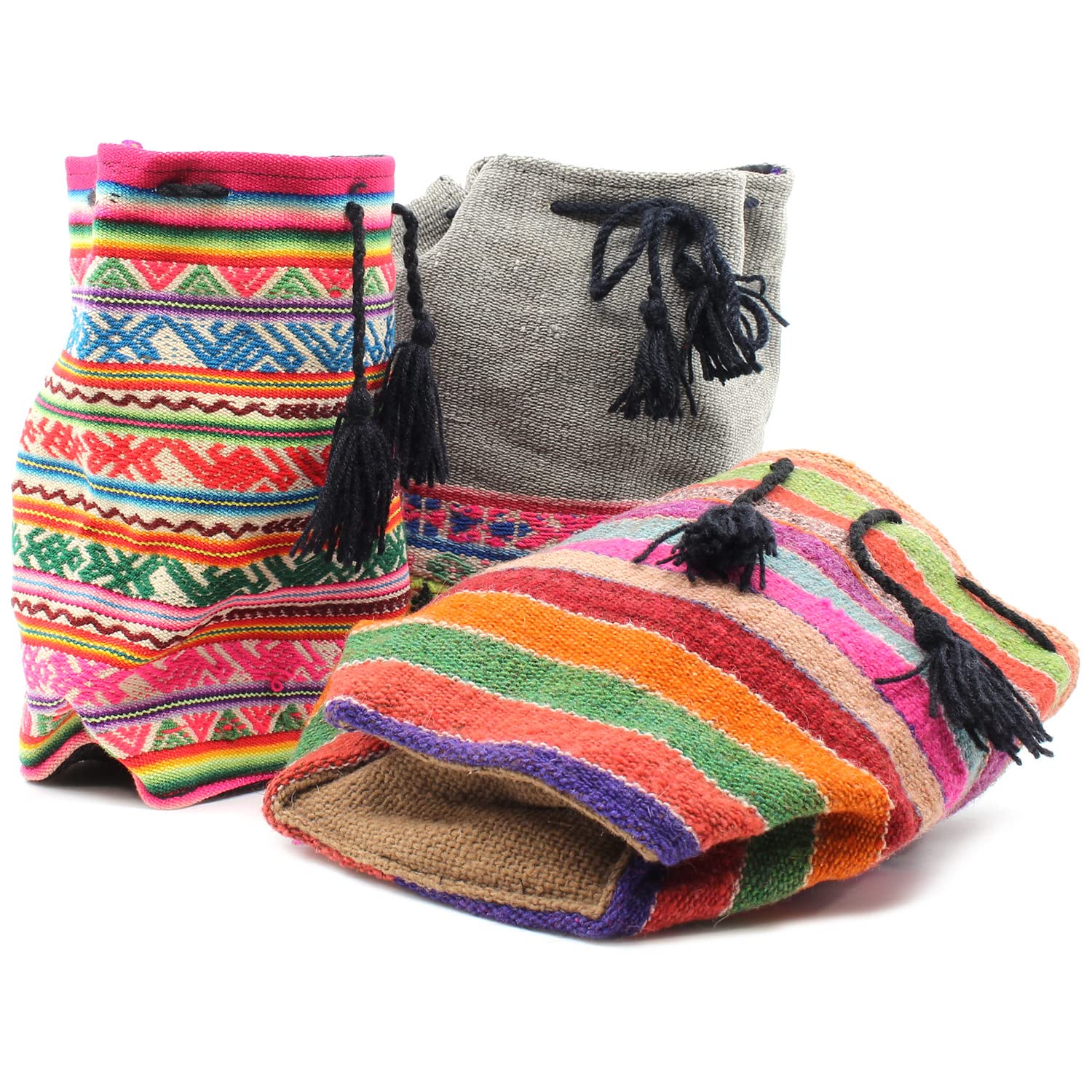 Shamans MarketPeruvian Drawstring Bag Red