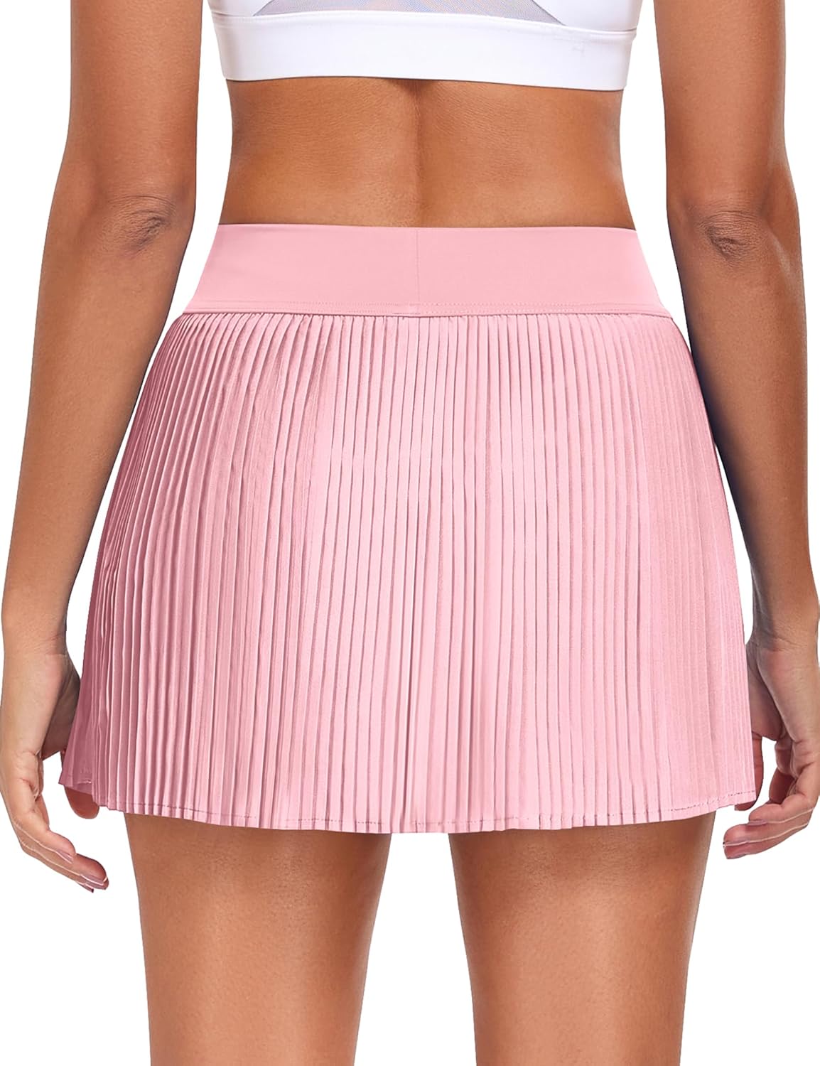 JoyGirl 13" Pleated Tennis Skirts with Shorts Women Pleated Mini Golf Skorts with Pockets High Waisted Athletic Casual Skirt - Image 6