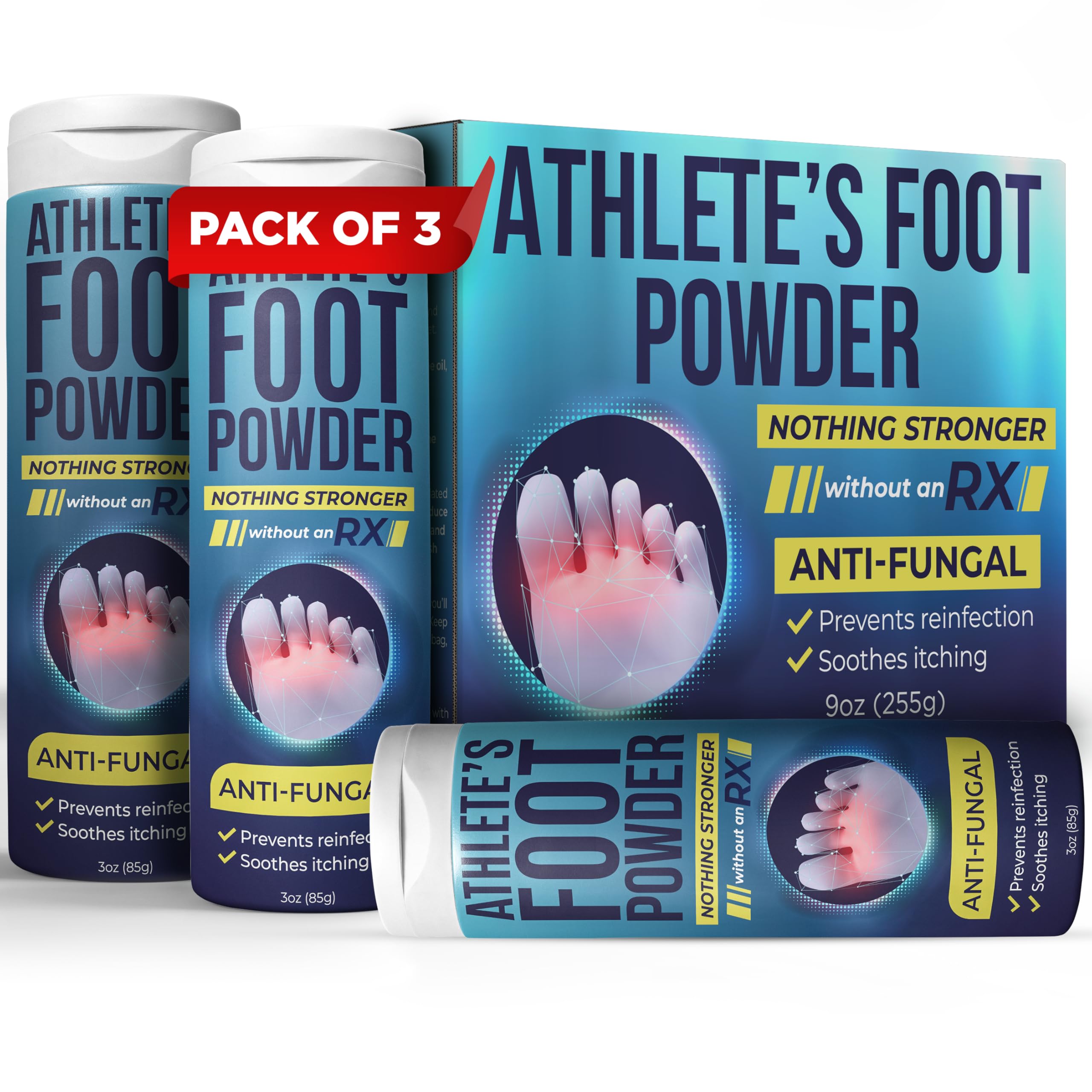 Terramed Athlete's Foot Powder 3 Pack