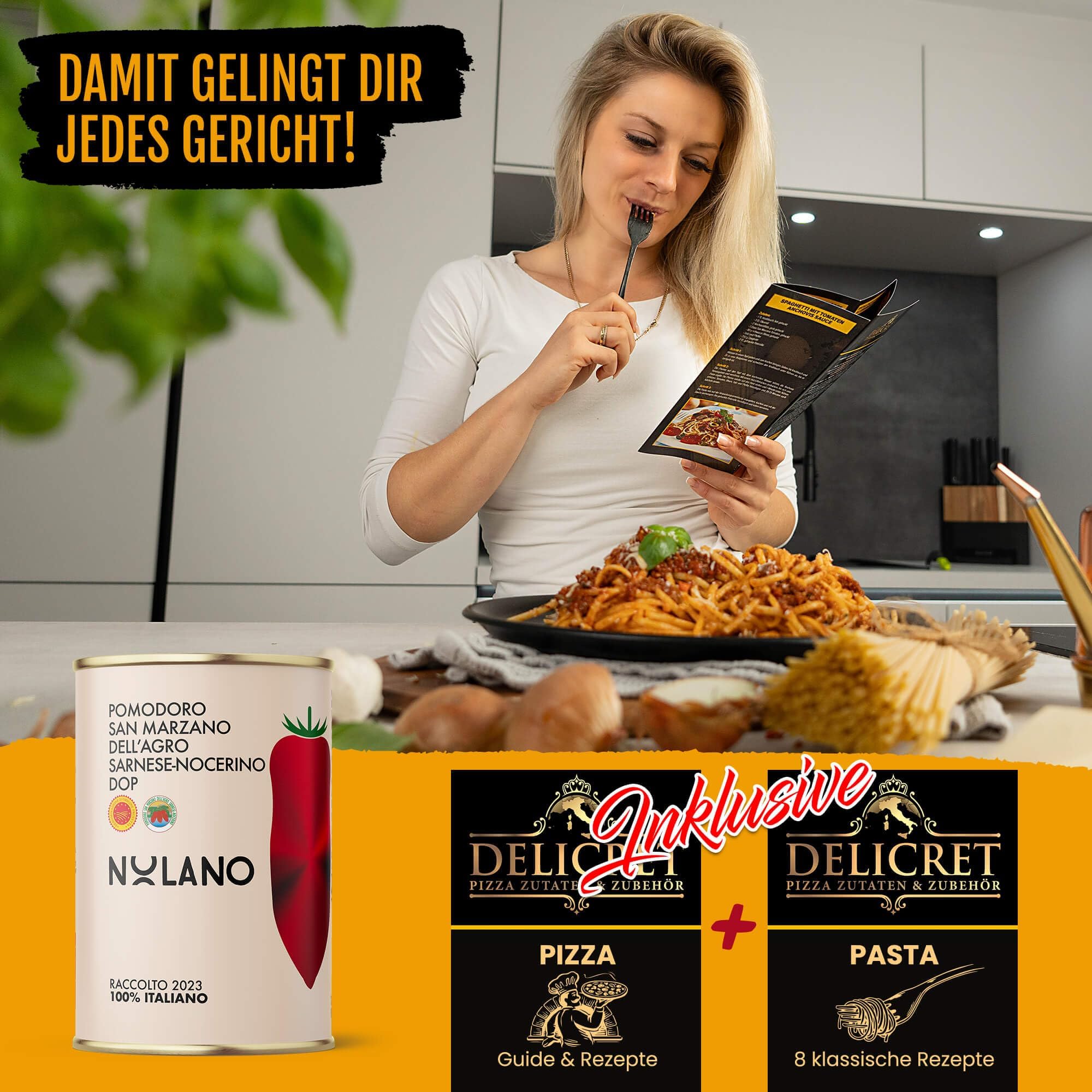 NOLANO San Marzano Tomate Dose DOP ganz & geschält Pizzatomaten 12x 400g