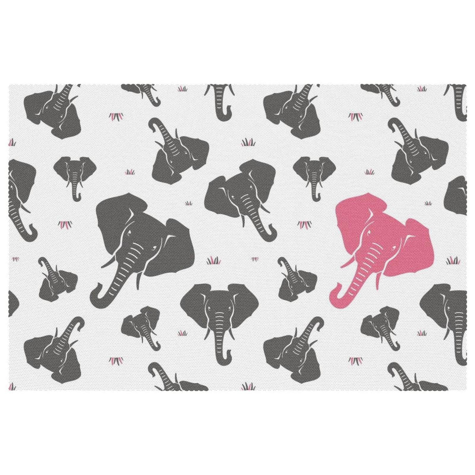 Set de table pour tables à manger motif éléphant idéal repas de famille lot de 6