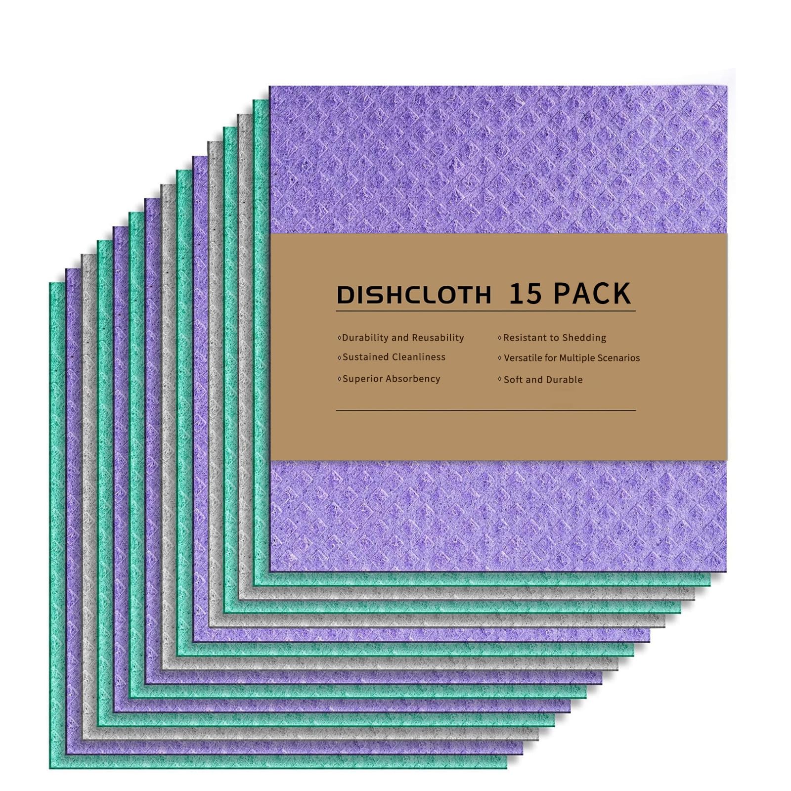 LikGuest Swedish Dishcloths Washing Cloths for Kitchen 15 PCS — image 1