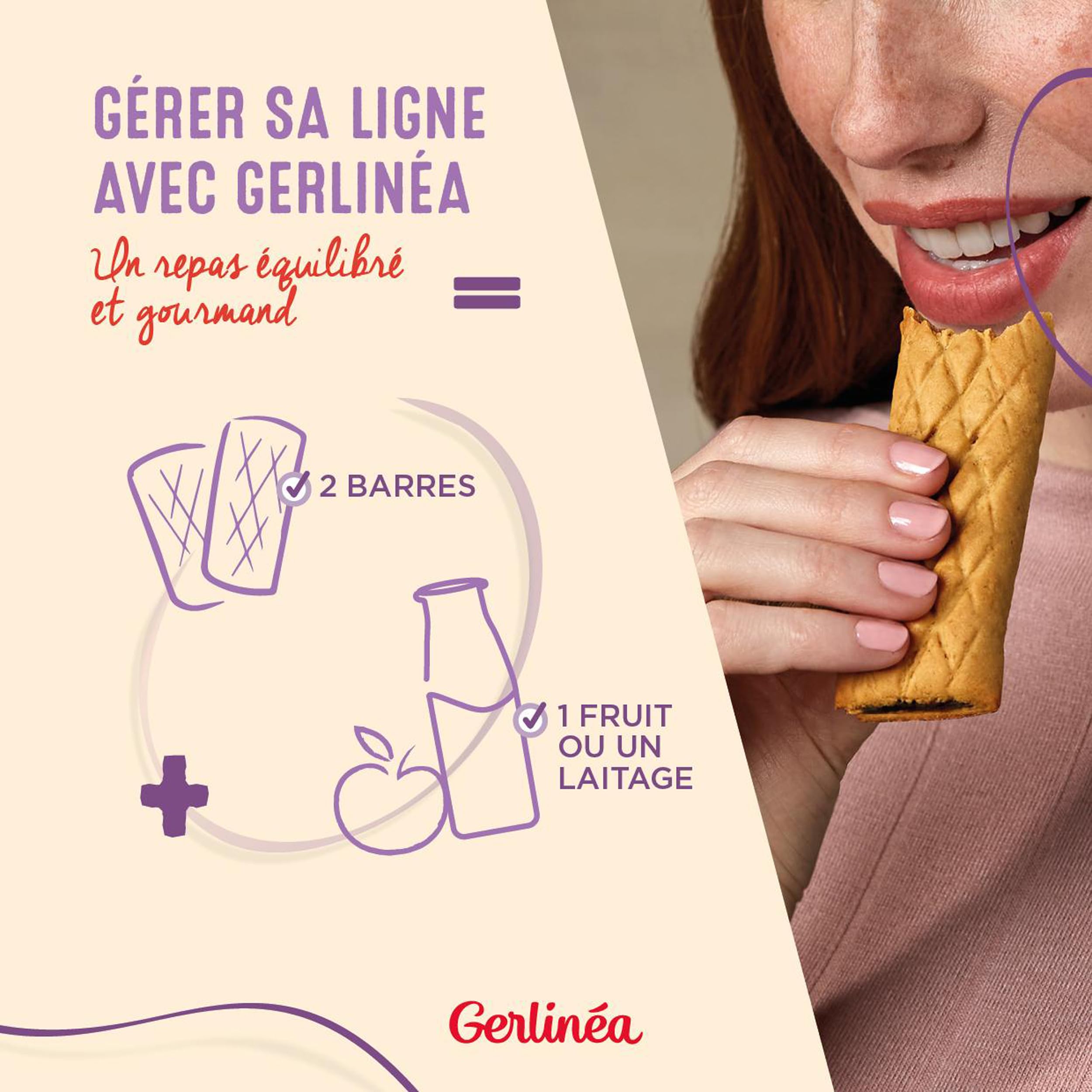gerlinea Barre mela lampone 360 g (x1)