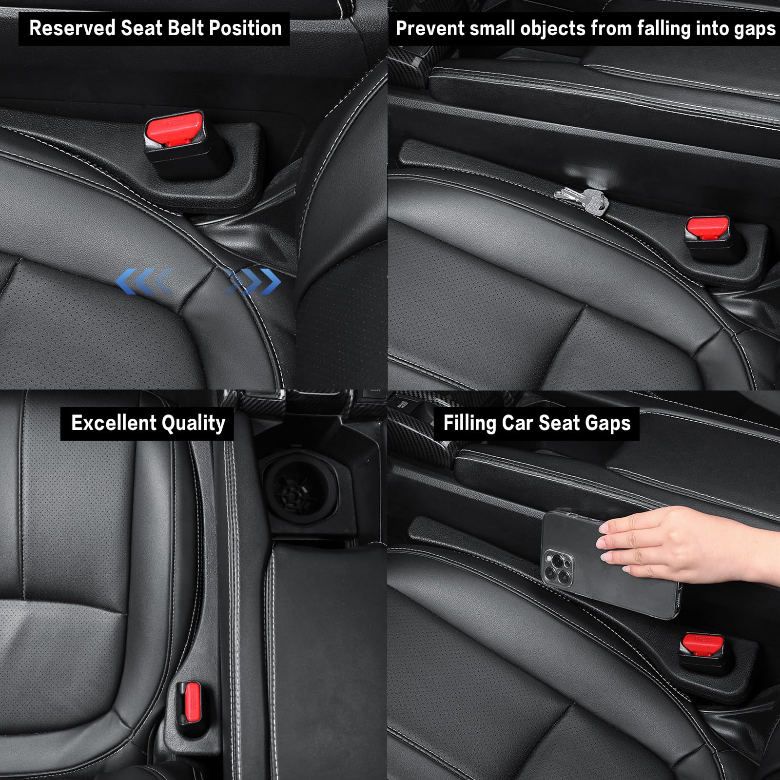 2 Pièces Remplissage De Siège Intérieur Siège De Voiture Gap Filler Pad