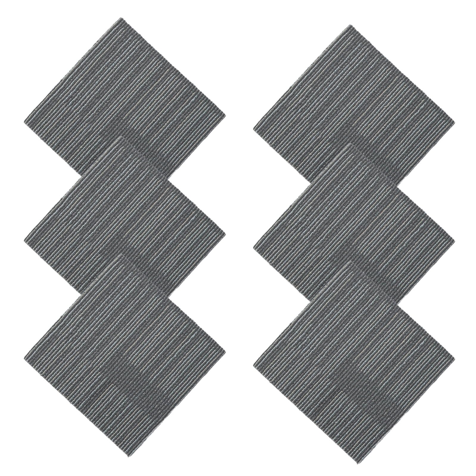 Dalles de moquette autocollantes DOITOOL 6 pièces carrées pour rénovation sol cuisine