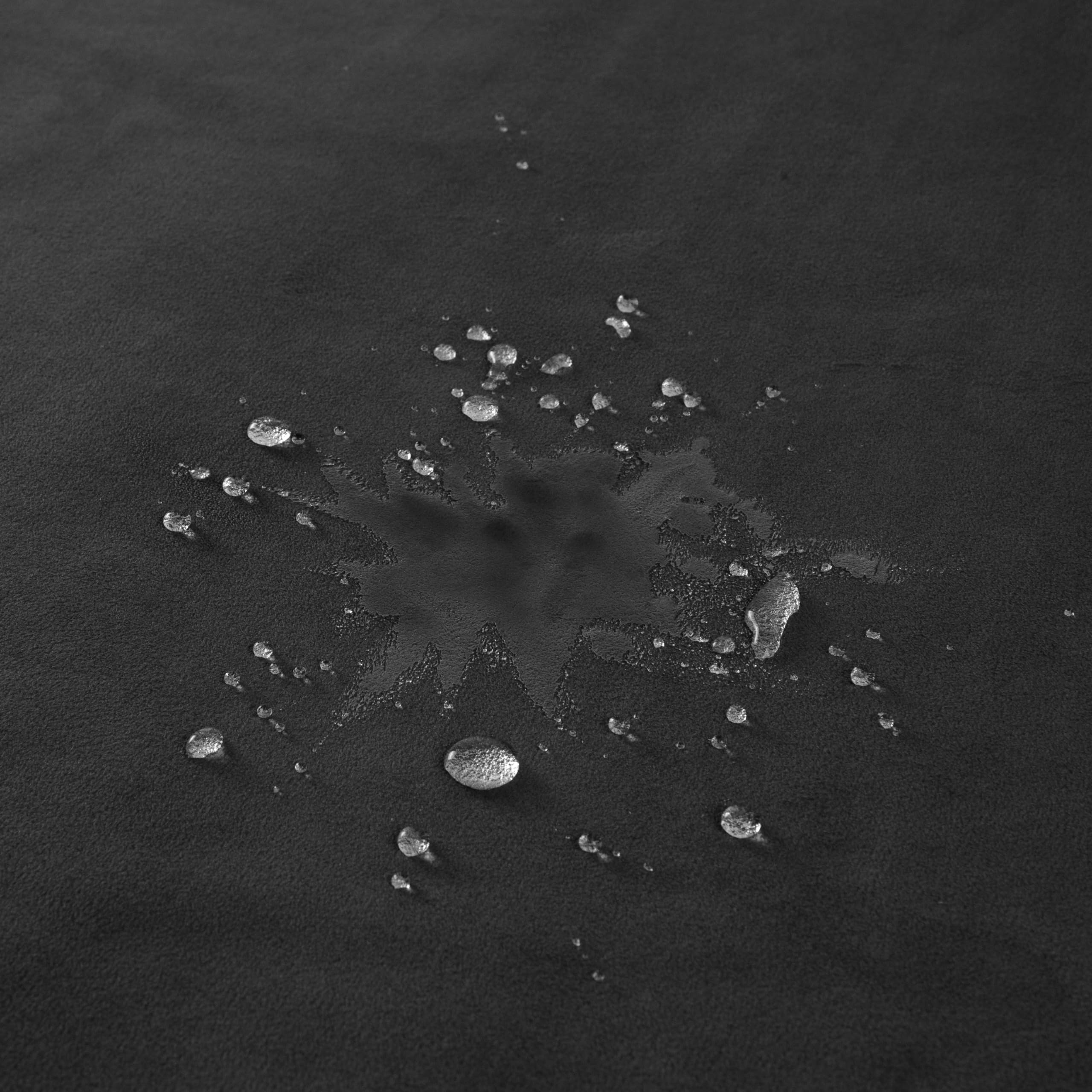 Liberator Fascinator Throw - Moisture-Proof Sensual Blanket, Mini Size, Microvelvet: Black