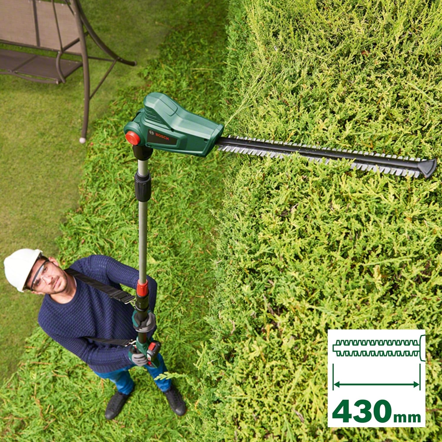 Bosch UniversalHedgePole 18 Akku Teleskop Heckenschere 18V System