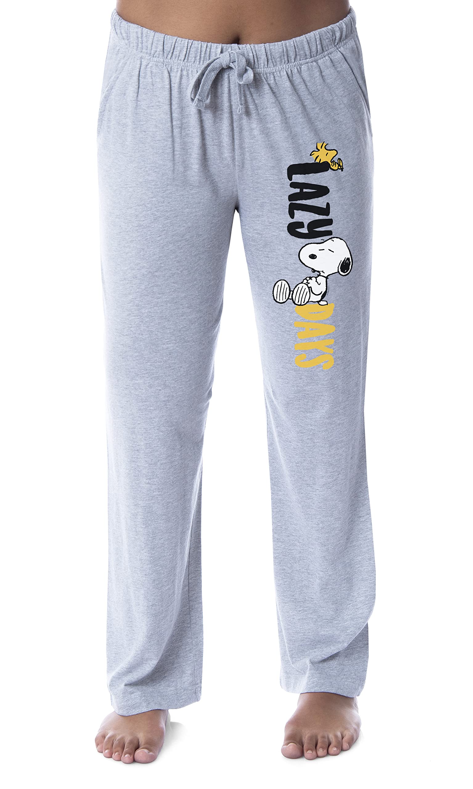 IntimoPeanuts Womens' Snoopy and Woodstock Lazy Days Sleep Pajama Pants