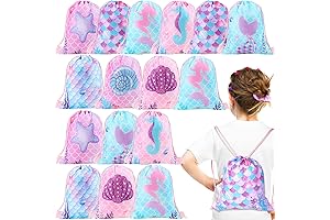 Mermaid Magical Drawstring Bag: A Splash of Undersea Charm for Special Occasions