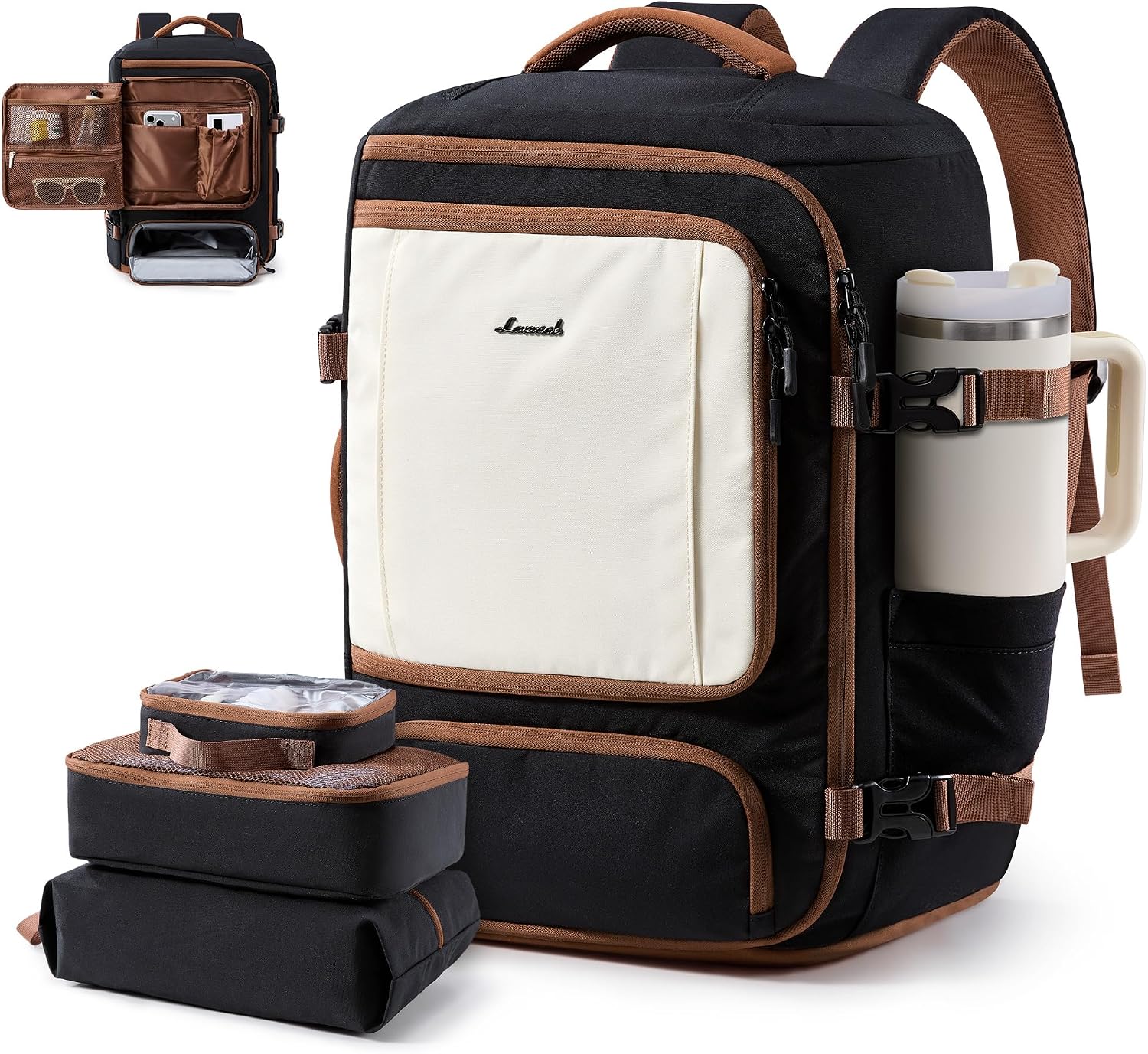 LOVEVOOK 40L Travel Backpack for Women, 17.3in Personal Item Carry On Bag