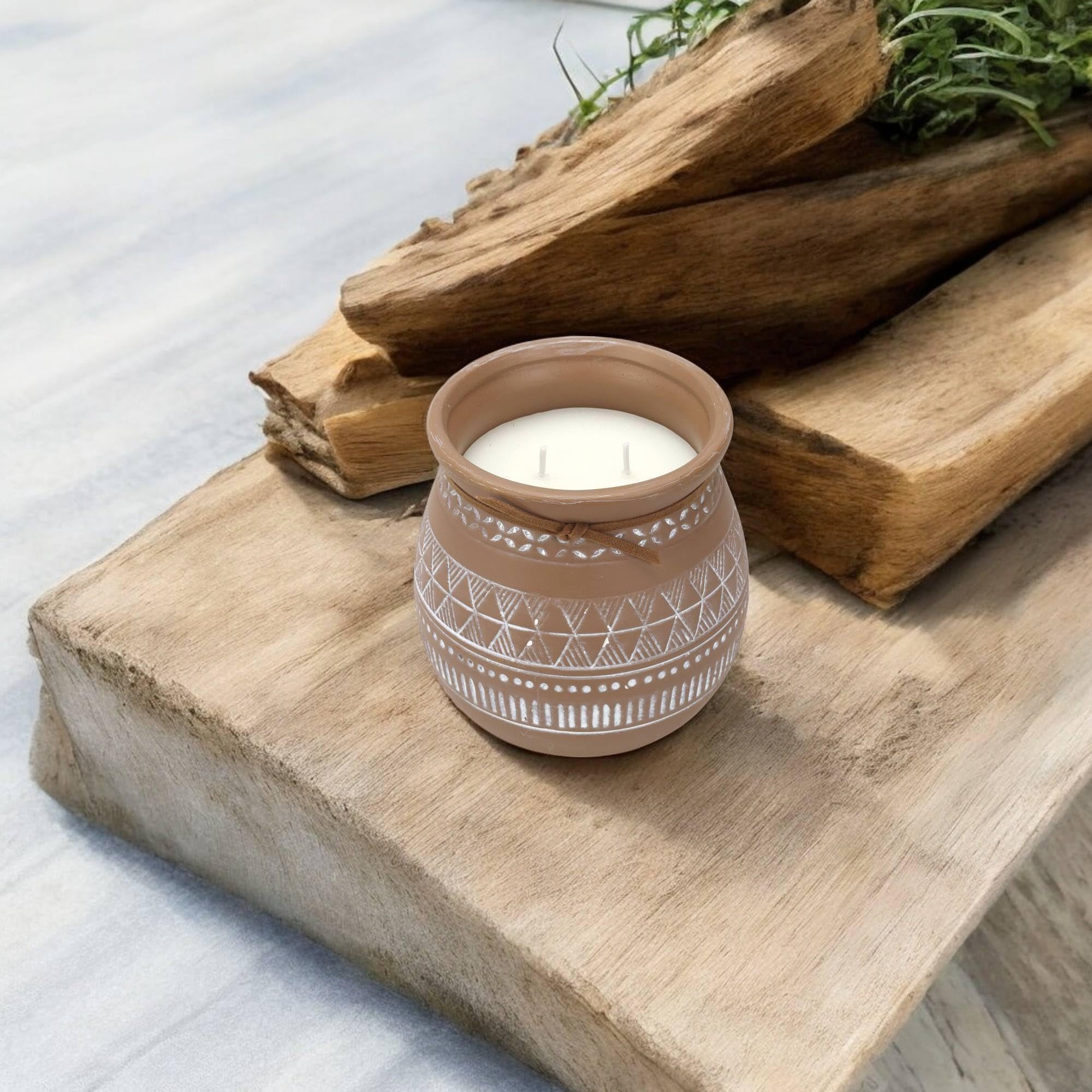 Pack 6 Velas aromática envase de cemento