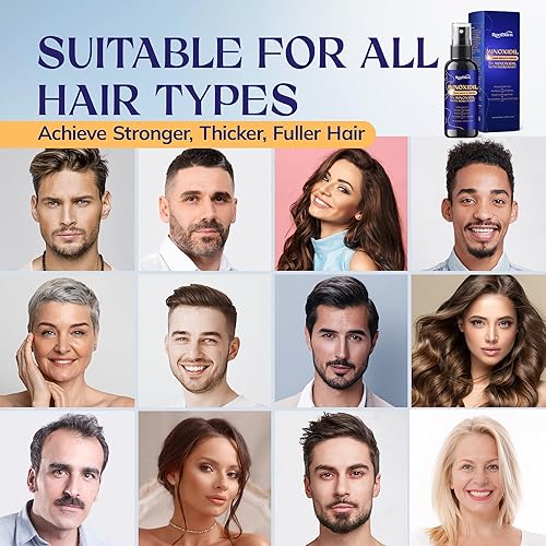 Miniatura 8 de Crecimiento del cabello de minoxidil al 5% para hombres y mujeres suero de tratamiento de pérdida de cabello con minoxidil extra fuerte con romero