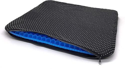 Miniatura 4 de Jaegvida Cojín de silicona para asiento de huevo de gel transpirable con funda antideslizante para silla de oficina, automóvil y silla de ruedas