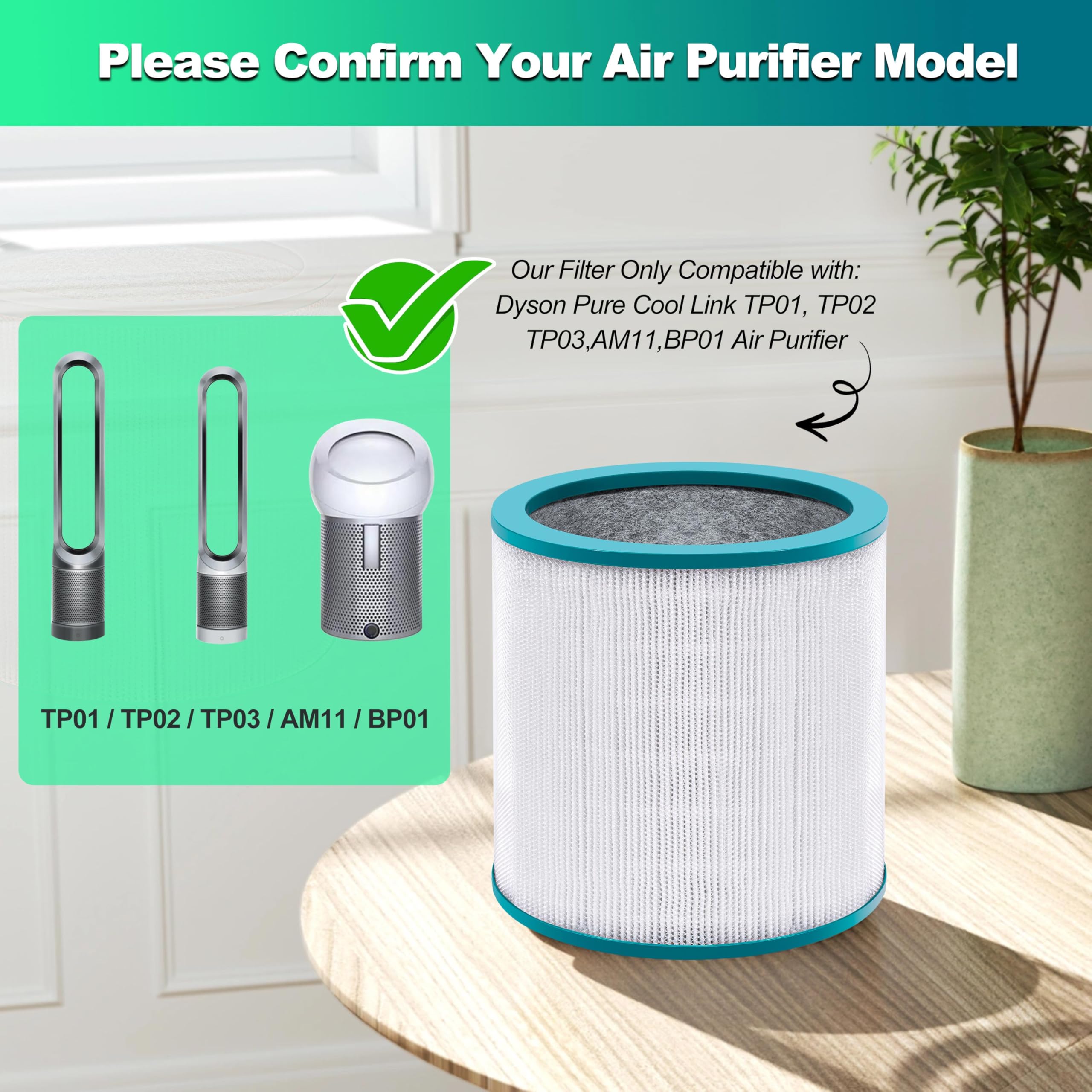 Dyson TP01 空気清浄機フィルター２個セット Amazon.com: 2 Pack Replacement Air Purifier Filters for Dyson