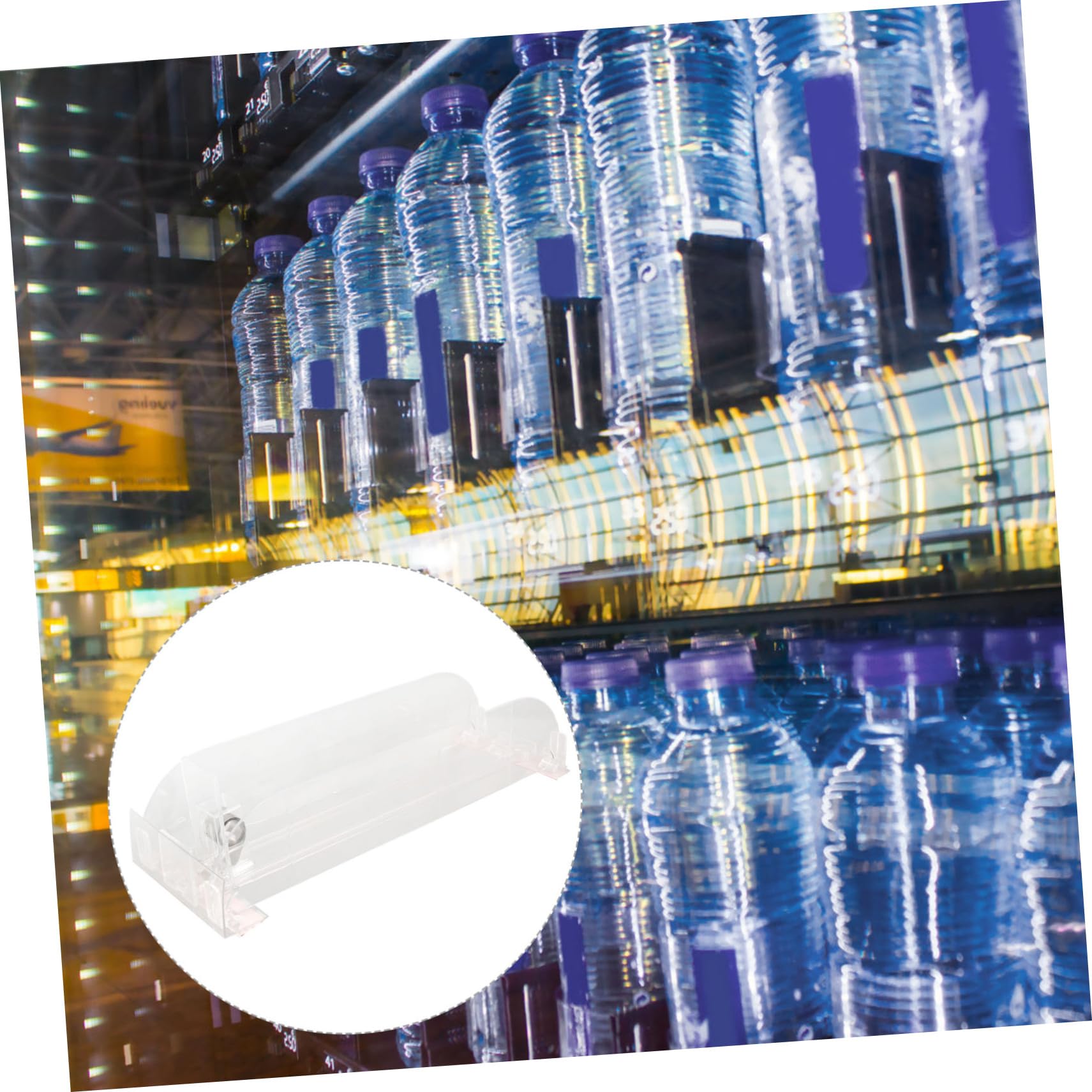 OKUMEYR Fridge Can Dispenser Soda Can Dispenser for Refrigerator Transparent Refrigerator Drinks Dispenser Can Dispenser for Refrigerator Plastic