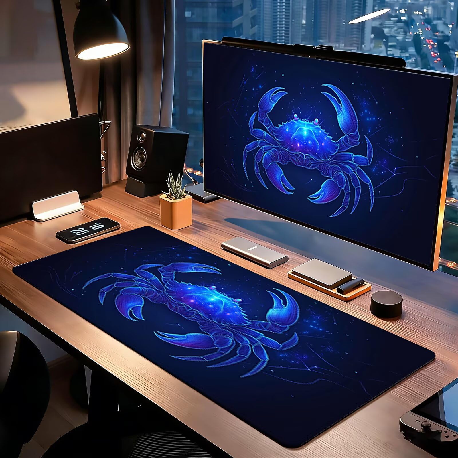Tappetino Mouse Gaming, 1200x600mm Tappetino Mouse XXL nero 0c0-320 | Mouse Pad Grande, Ottimizzato per i Sensori da Gioco, Migliora Precisione e Velocità, per Mac e PC, Cancro
